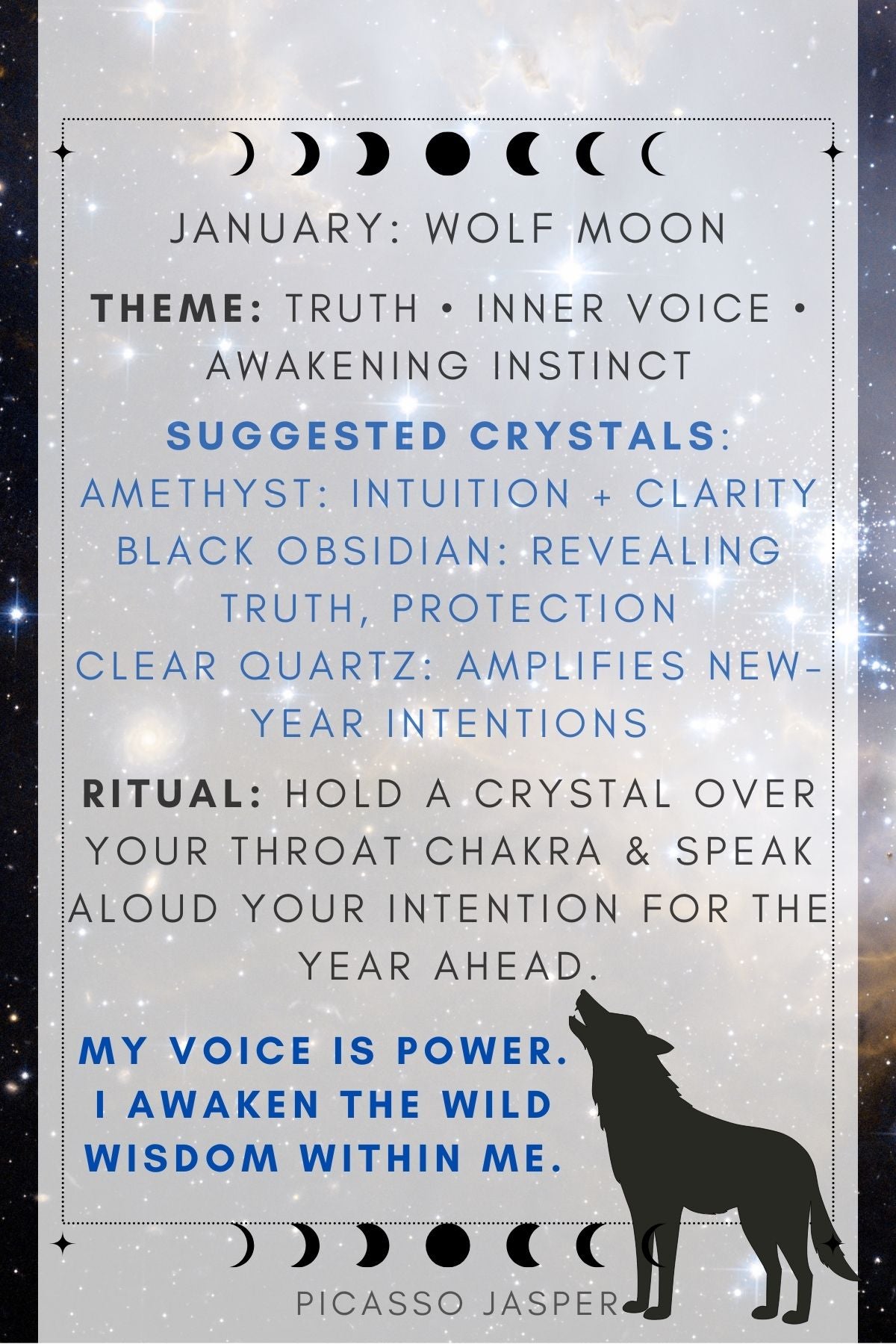 2026 Desktop Moon Calendar: A spiritual guide to the moon phases!