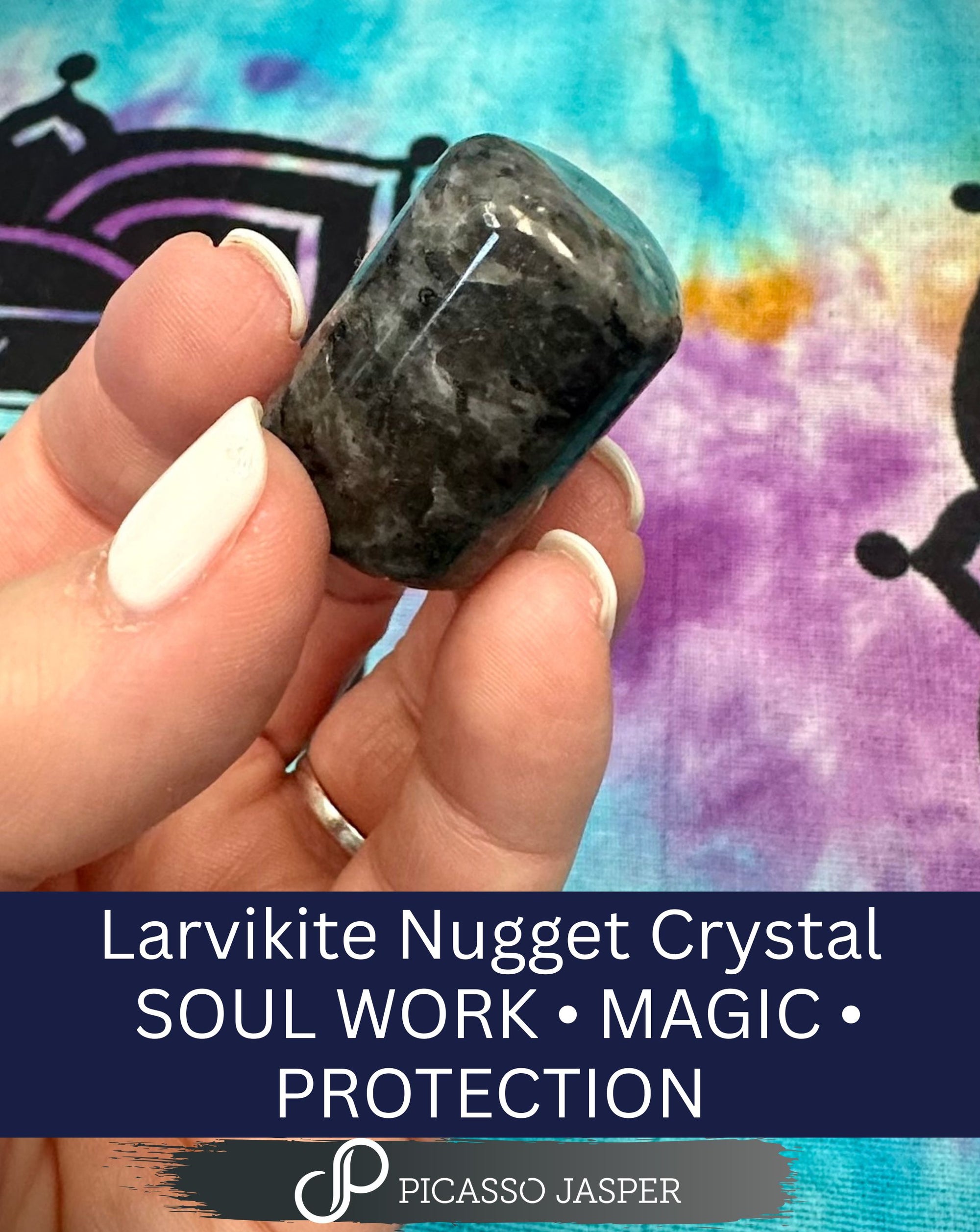 Larvikite Nugget Crystal: SOUL WORK • MAGIC • PROTECTION