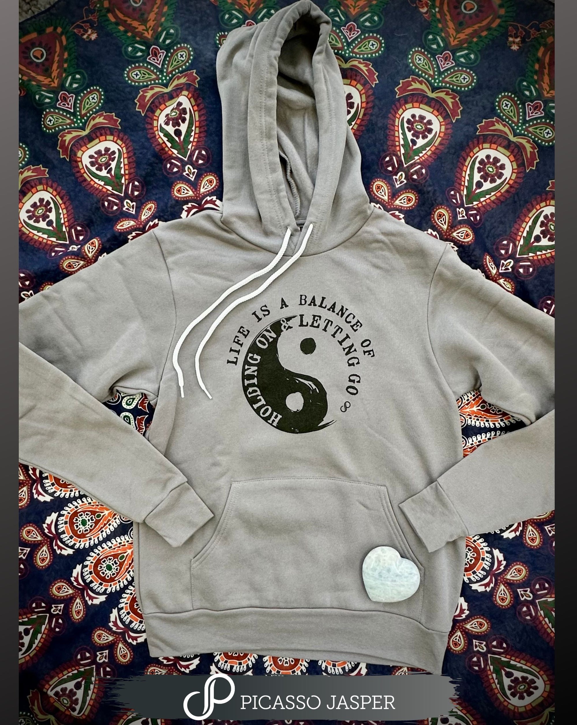 Balance: Yin Yang Sweatshirt + Jogger +  Crystal, Bundle!