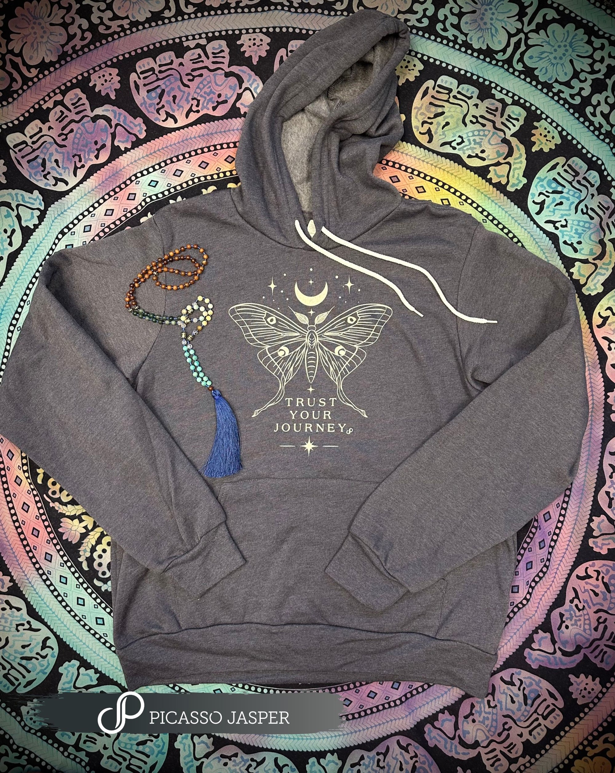 Lunar Moth, Vintage Vibe Hoodie