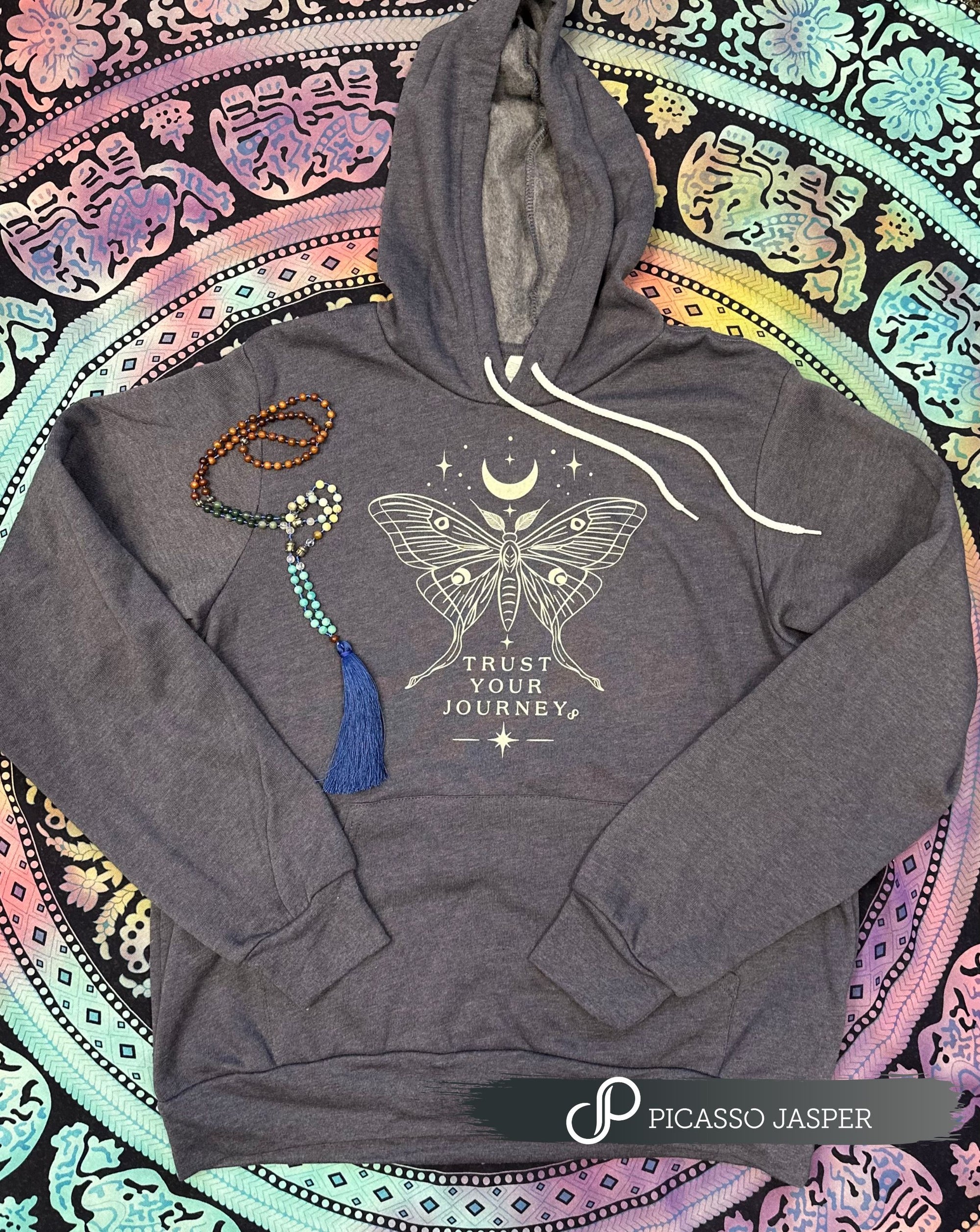 Lunar Moth, Vintage Vibe Hoodie