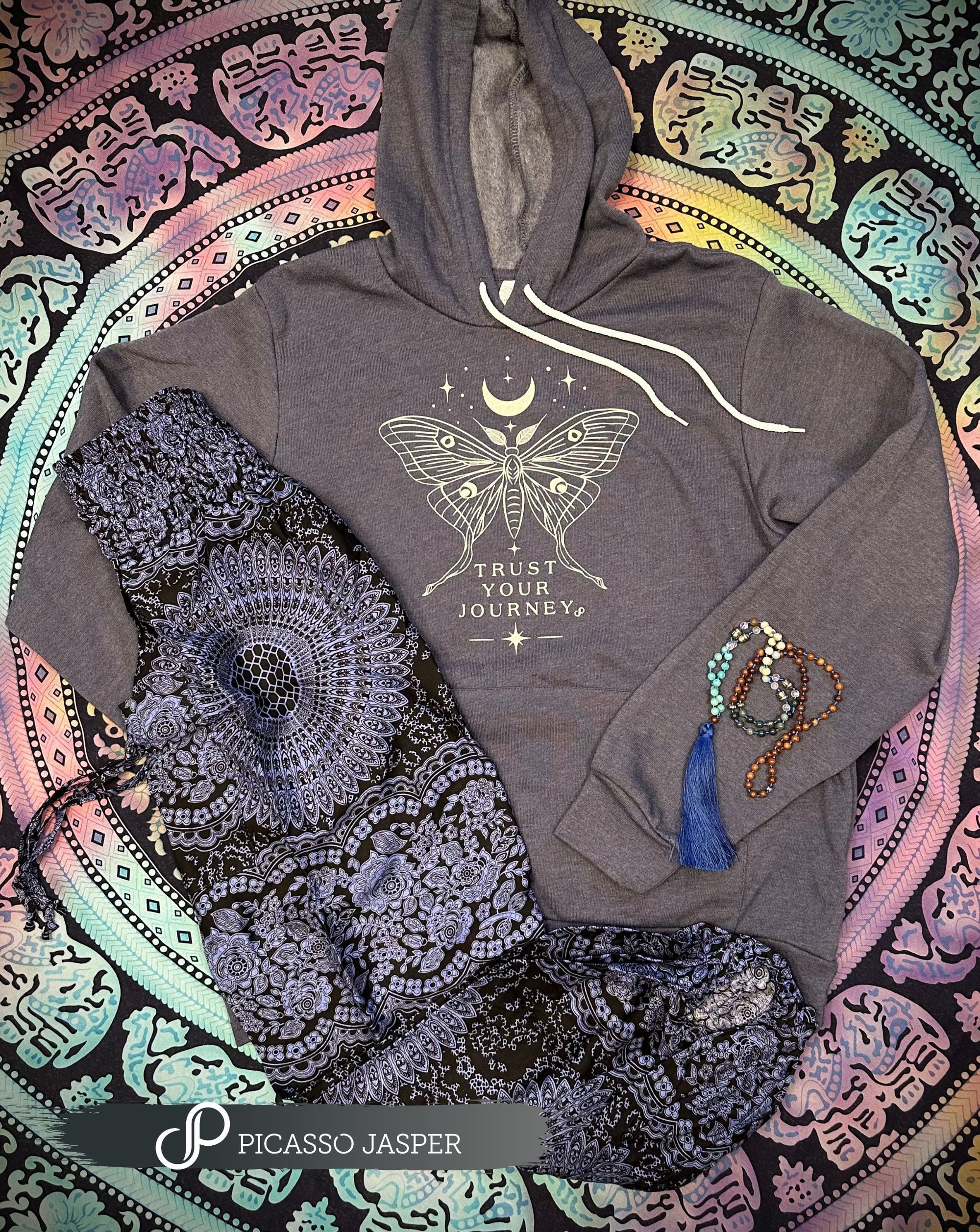 Lunar Moth, Vintage Vibe Hoodie