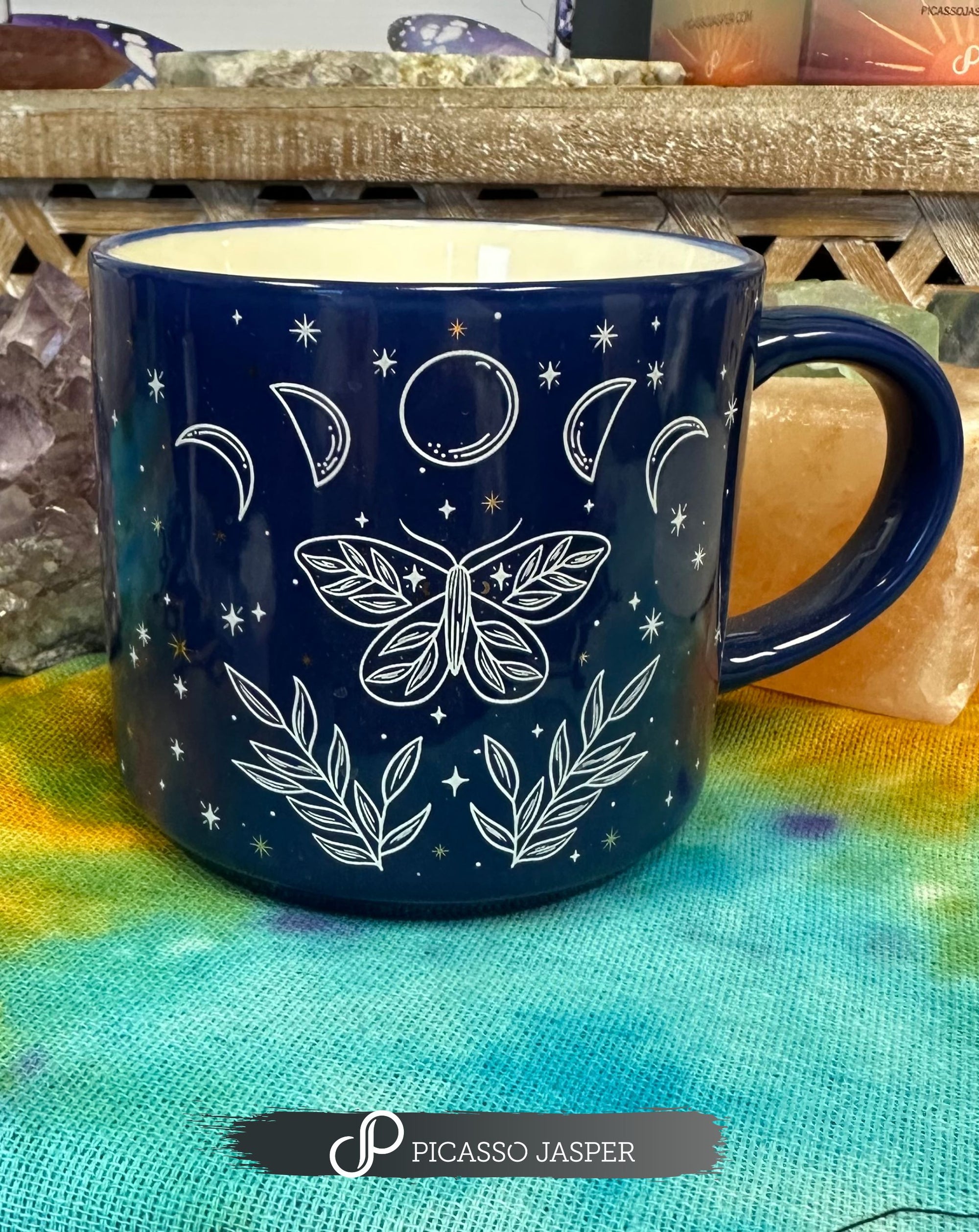 Lunar Moth Mug + Tea & Crystal, Bundle