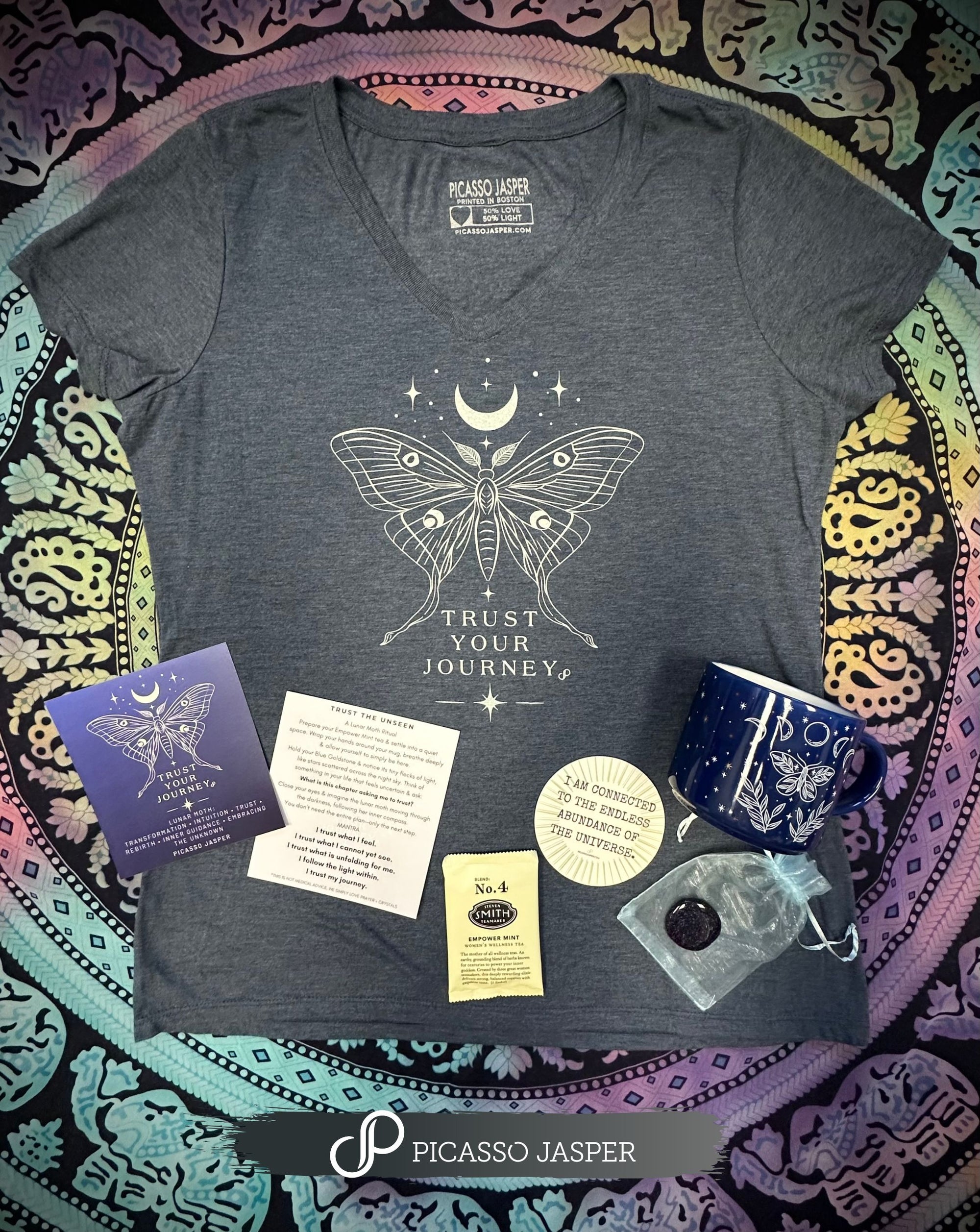 Lunar Moth, Transformation- SAGED & STONED Ritual Bundle