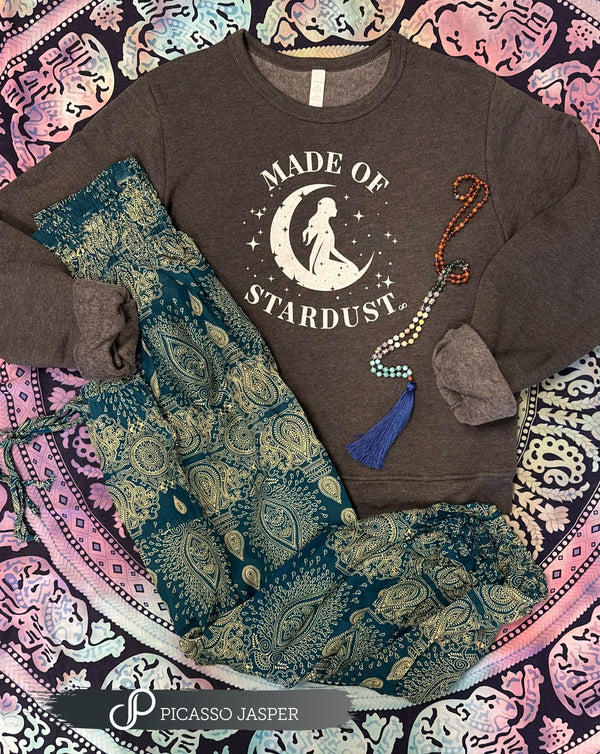 Made of Stardust, Crew Neck Fleece - Picasso Jasper