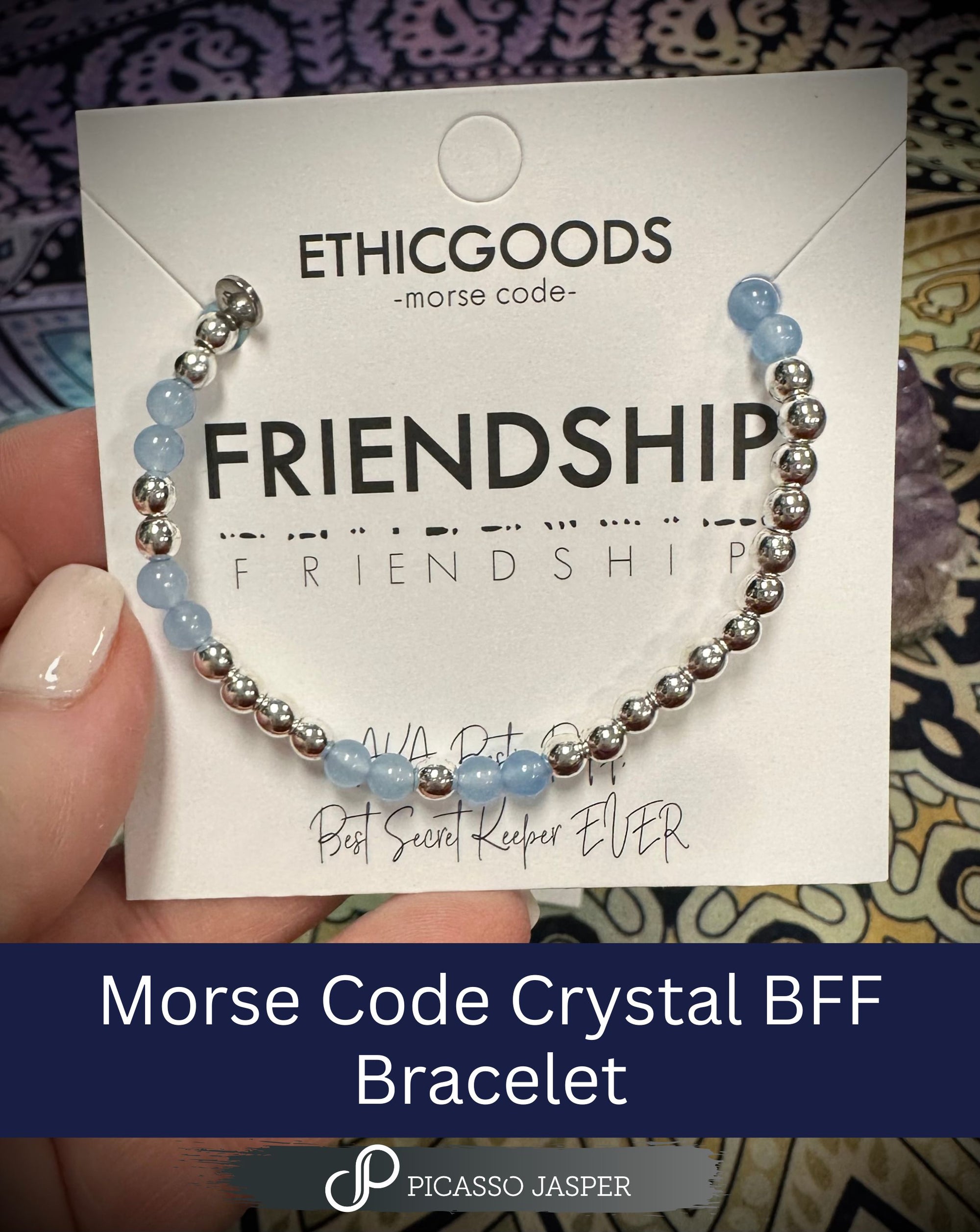 Morse Code, Friendship Crystal Bracelets