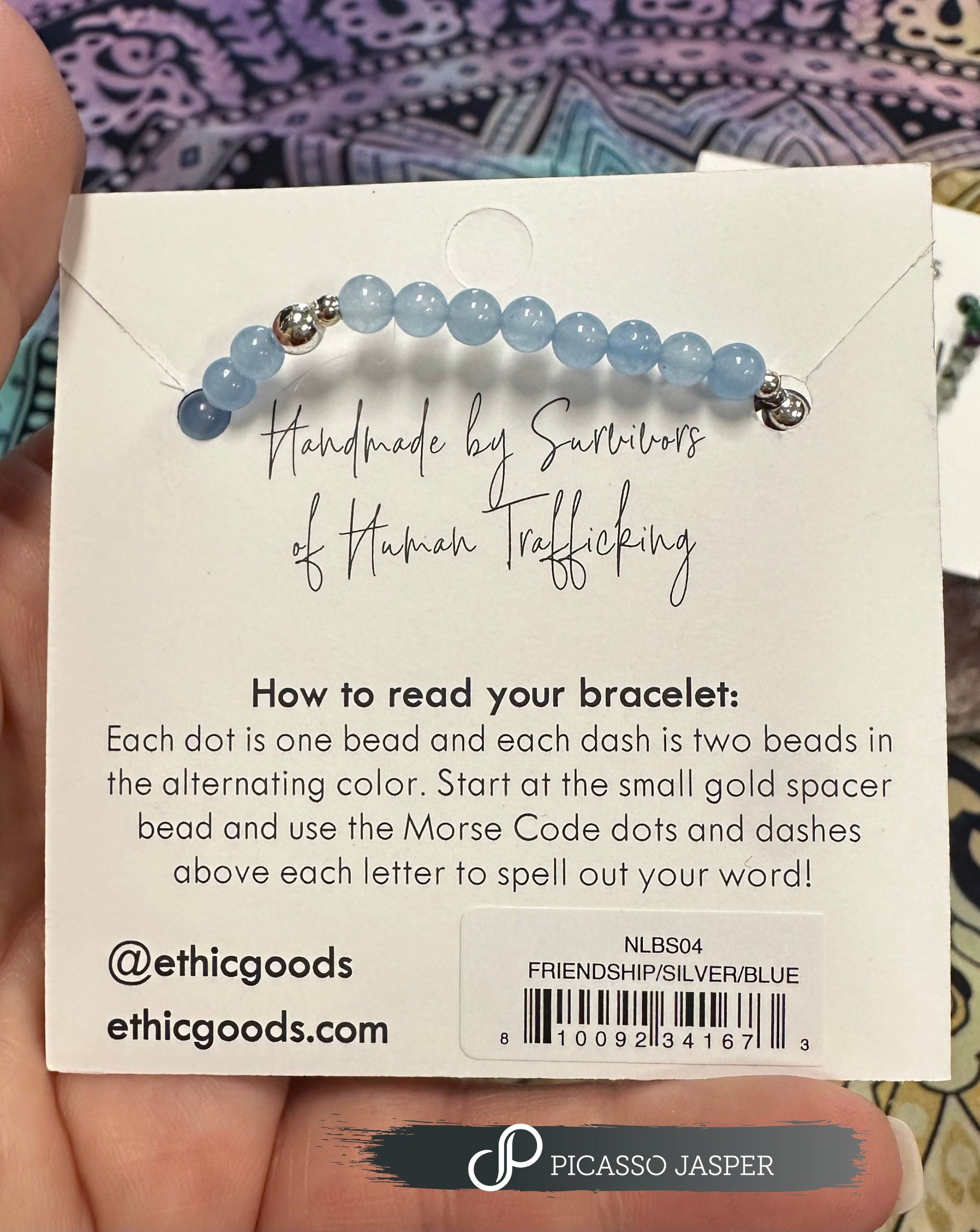 Morse Code, Friendship Crystal Bracelets