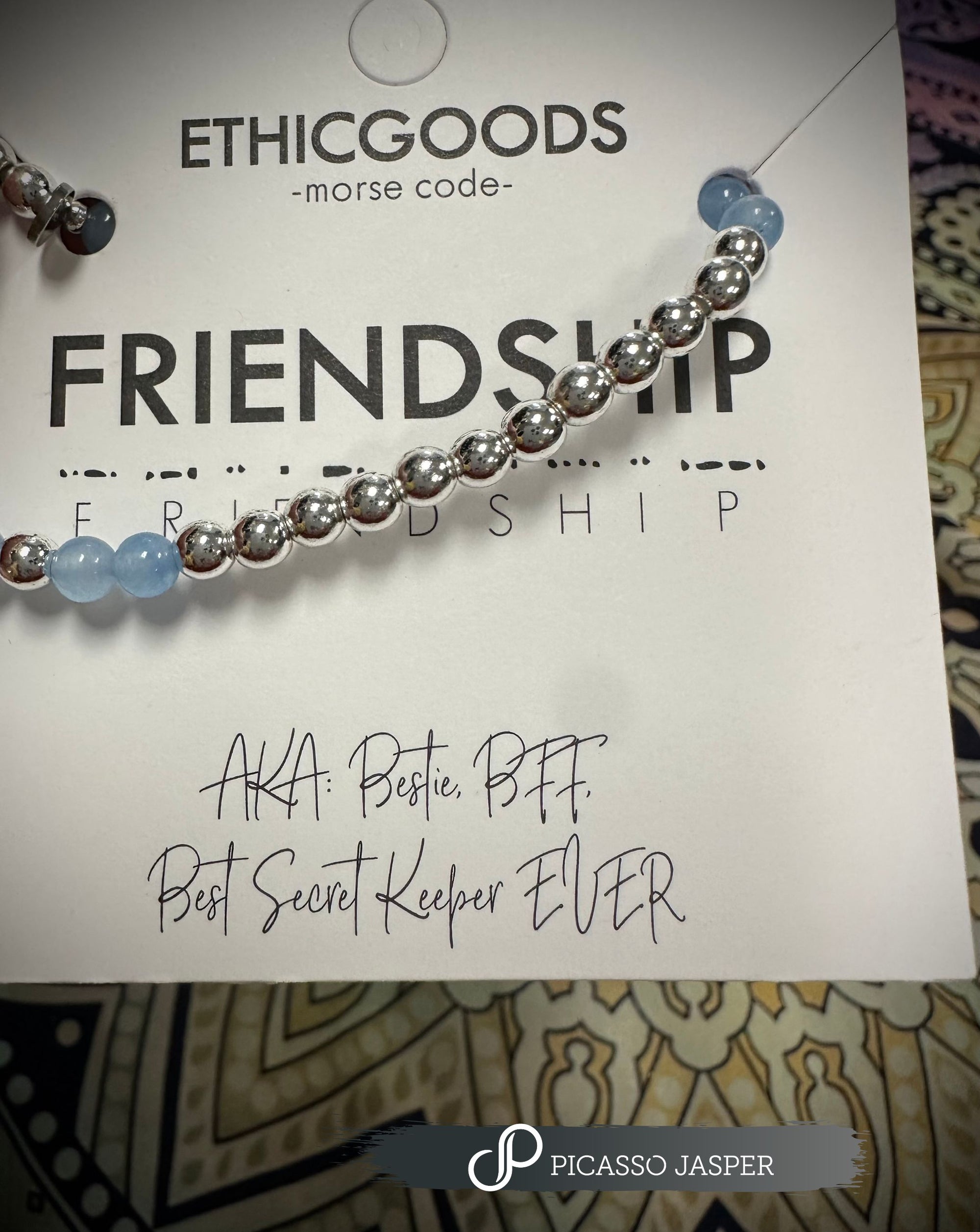 Morse Code, Friendship Crystal Bracelets