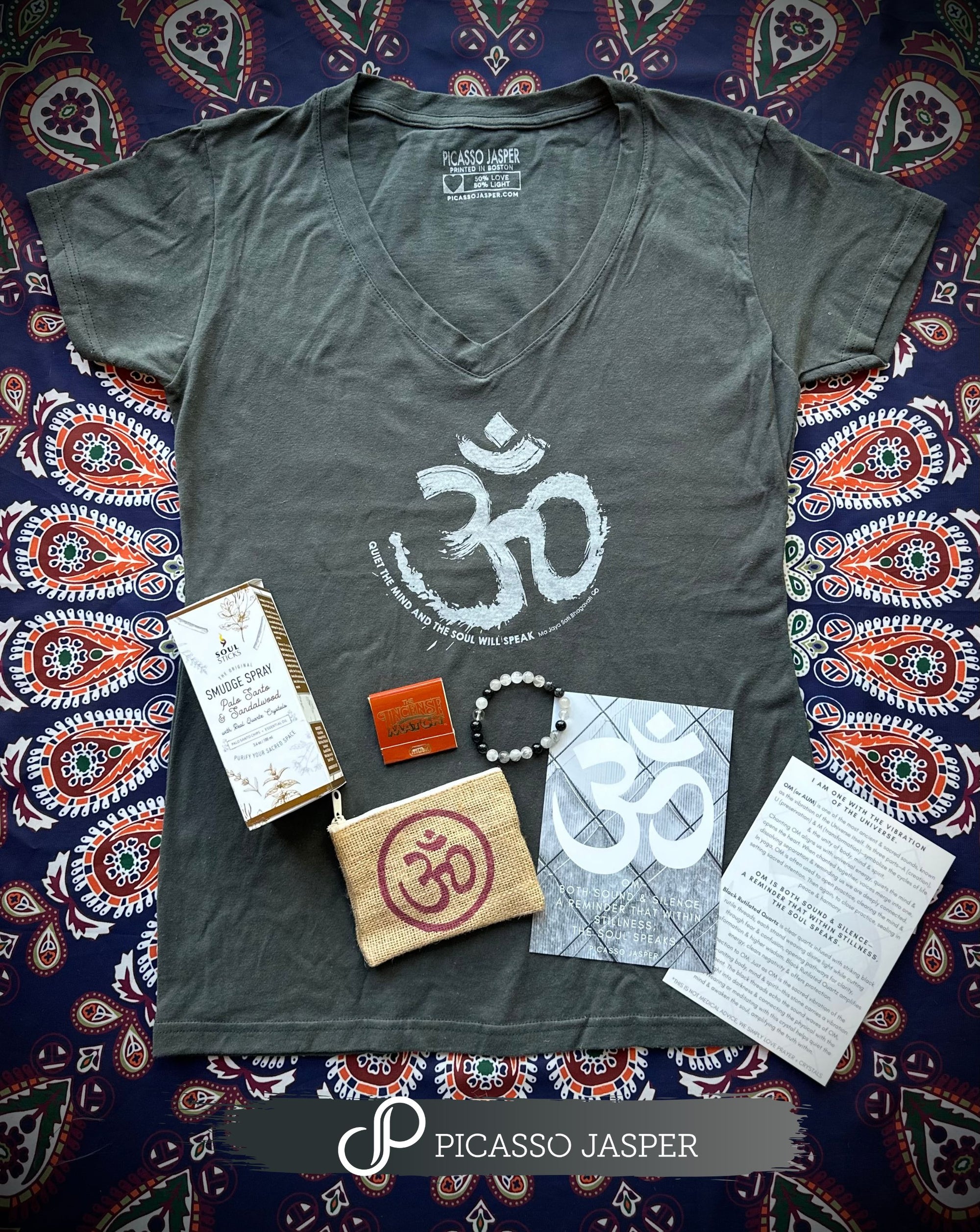OM - Sacred Vibration: SAGED & STONED Ritual Bundle