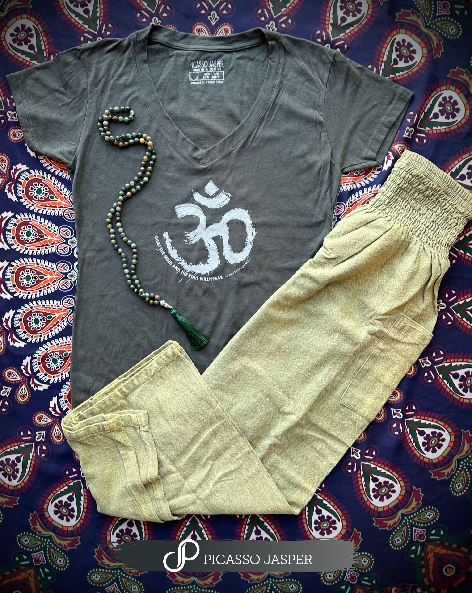 OM: Sacred Vibration, V-Neck Tee