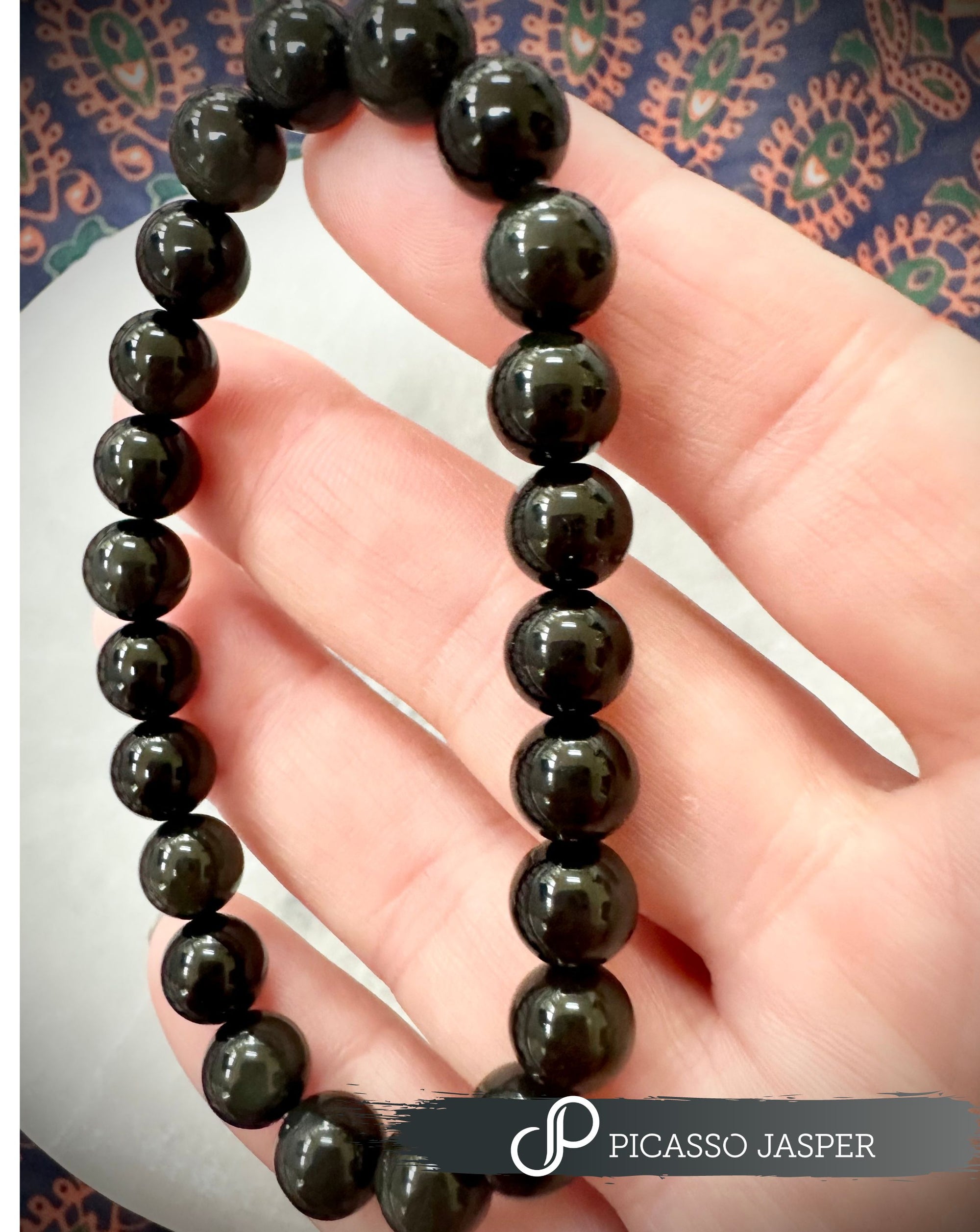 Rainbow Obsidian, 8mm bead bracelet- Hope, Clarity & Transformation