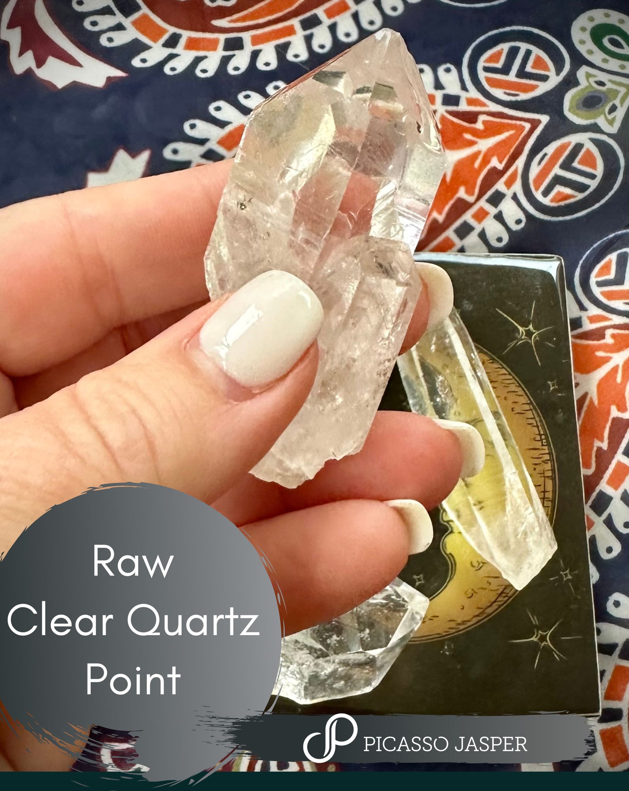 Raw Clear Quartz Point- Master Healer, Amplifier + Clarity