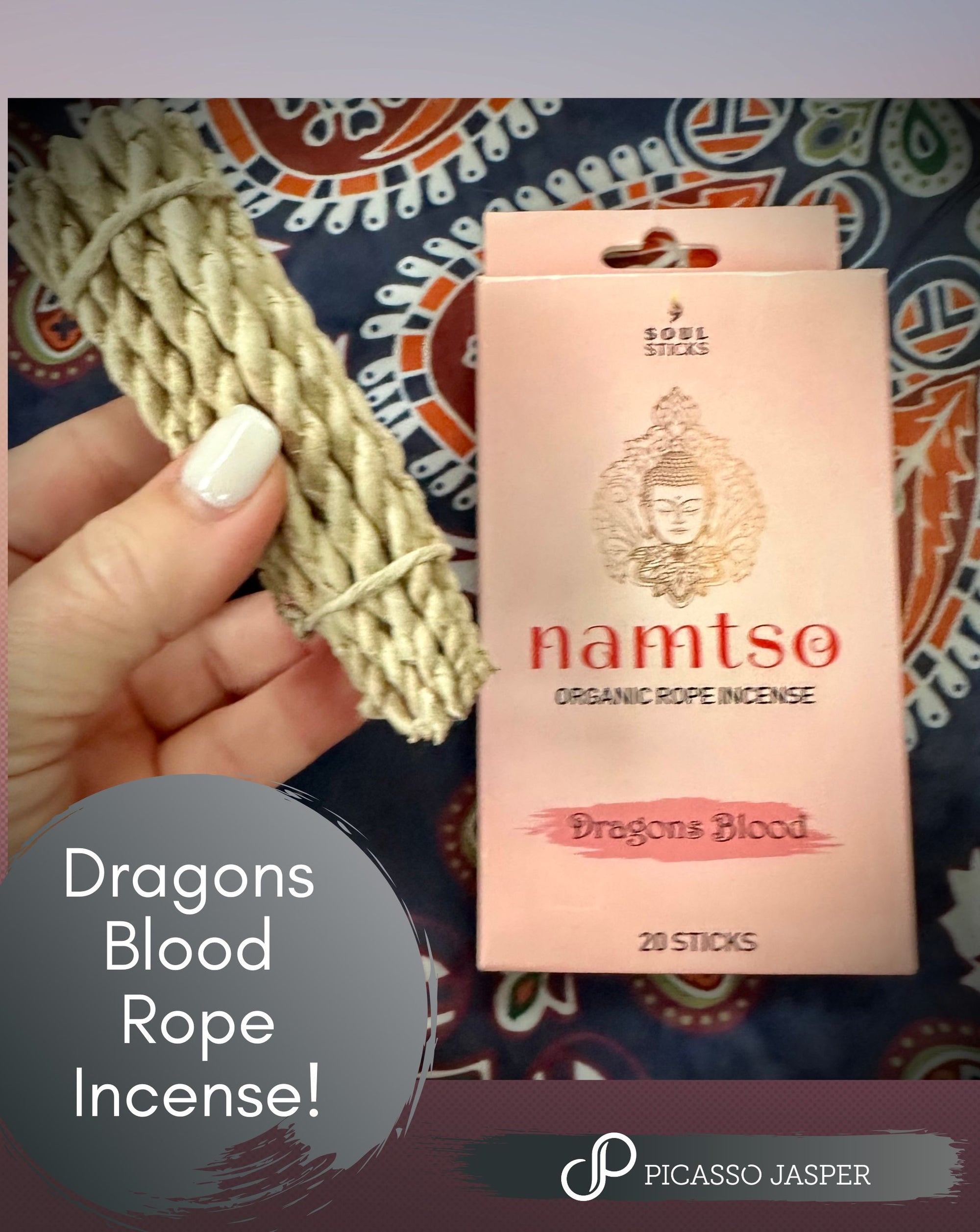 Organic Rope Incense: Calm & Relaxing