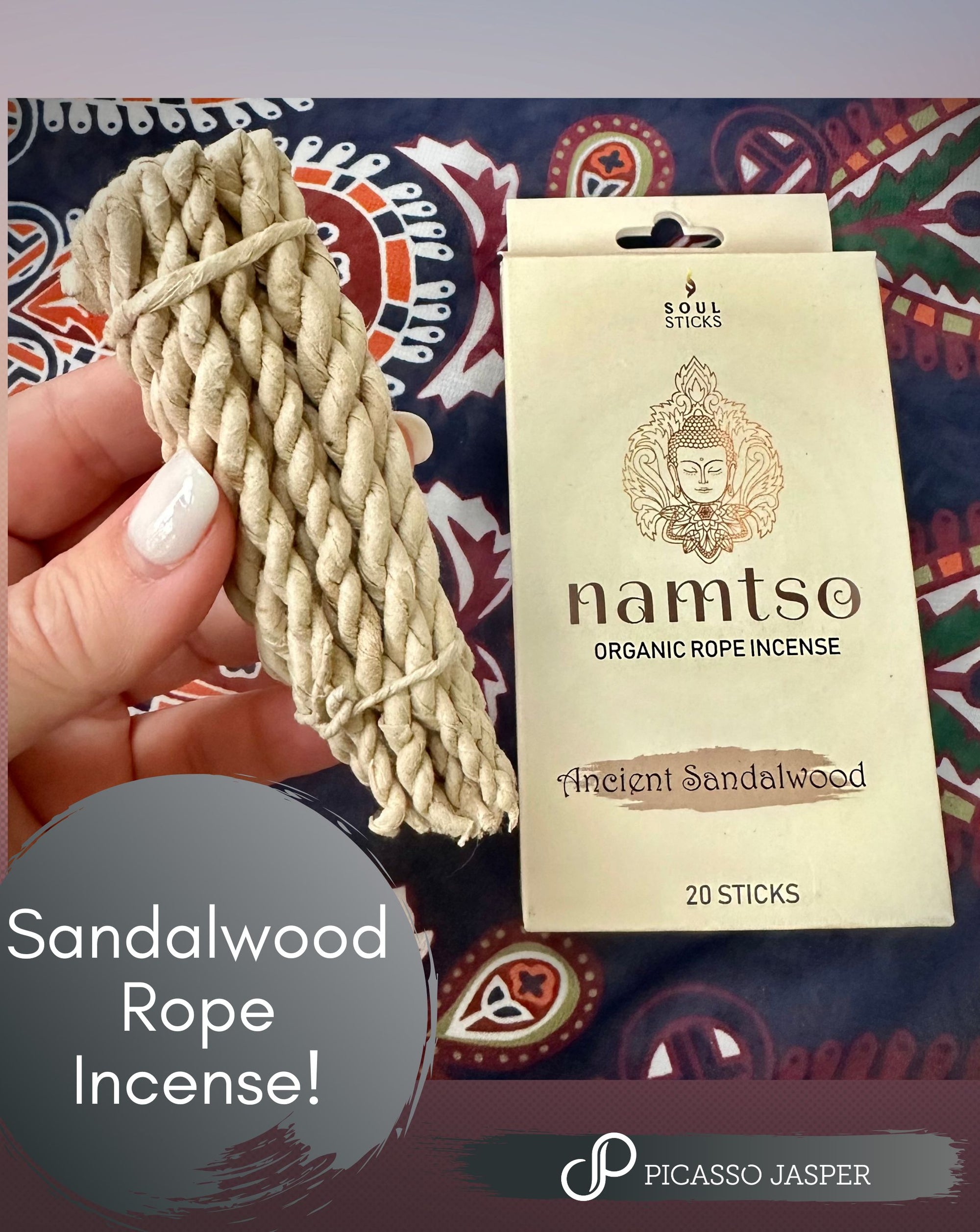 Organic Rope Incense: Calm & Relaxing