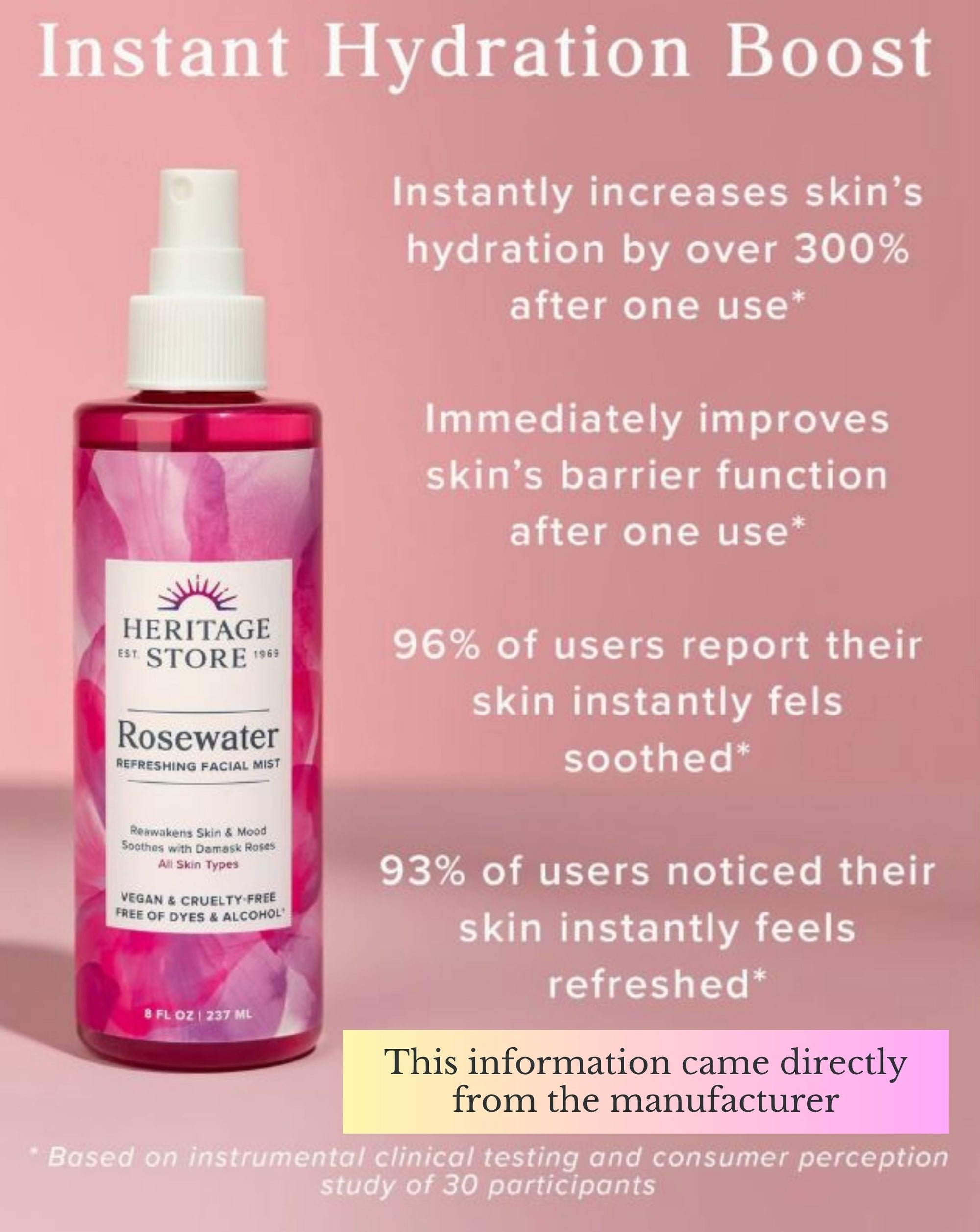 Rosewater Facial Mist- heart opener, aura cleanser + high vibe!