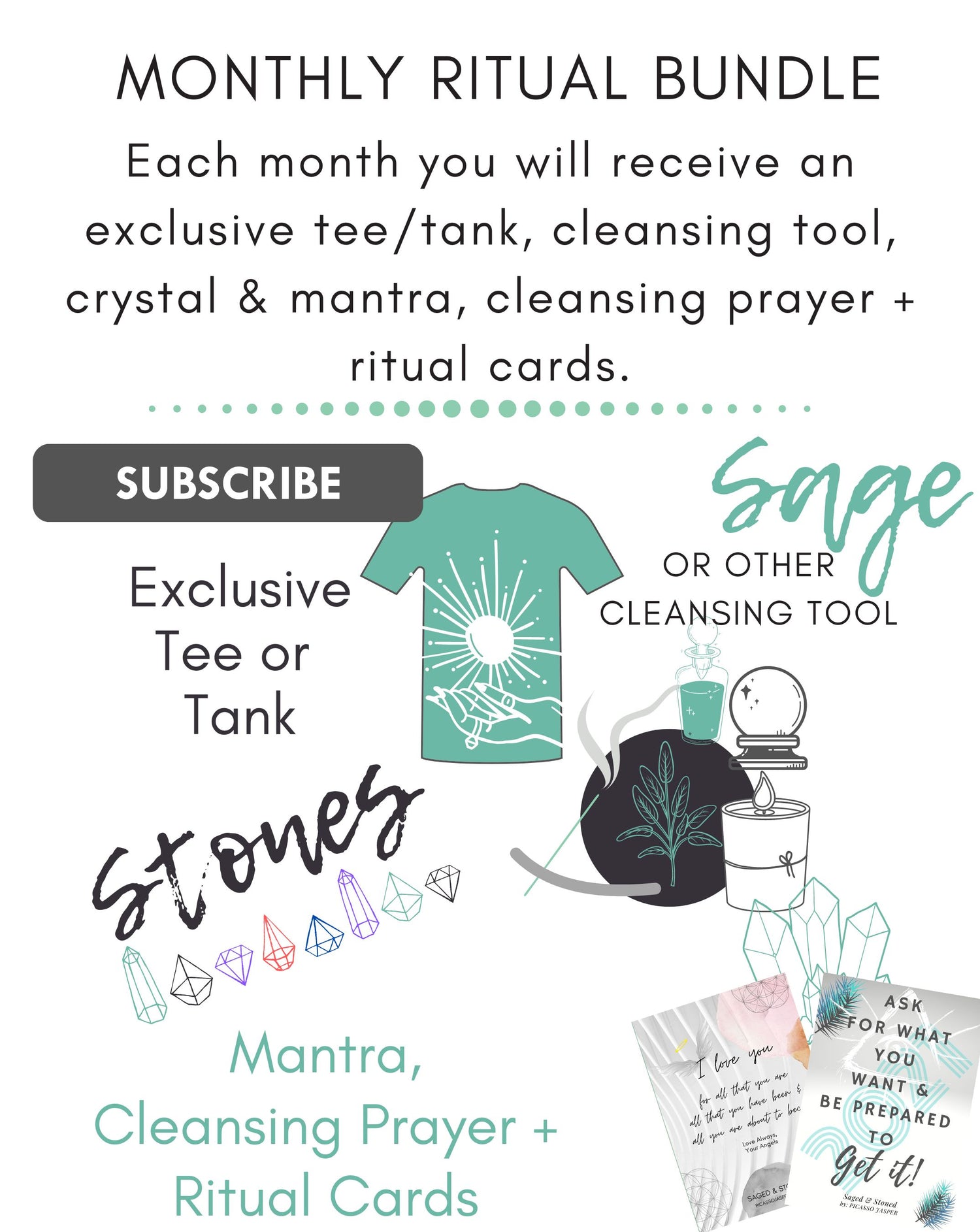 SAGED & STONED MONTHLY RITUAL BUNDLE!