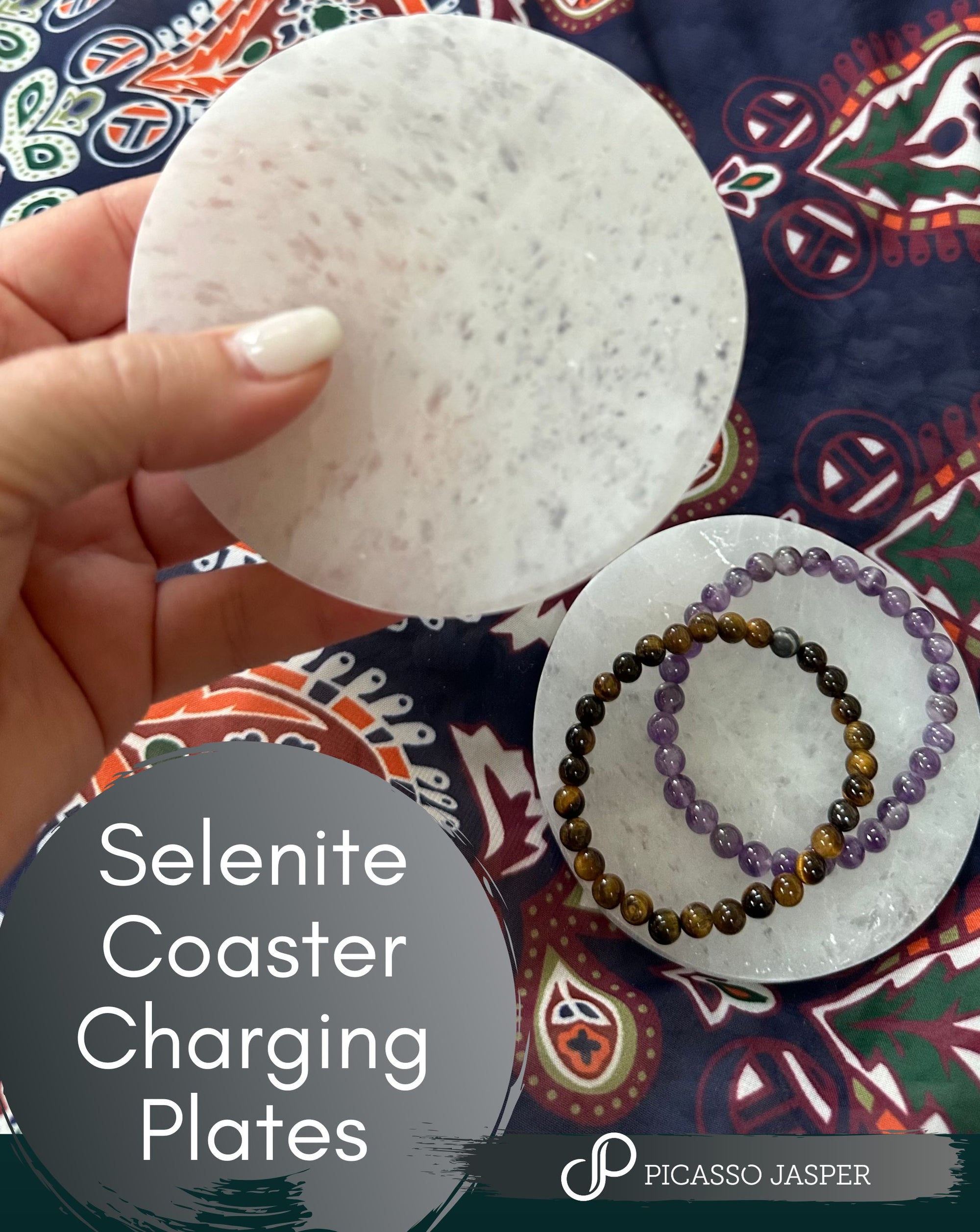 Selenite Charging Plate- Liquid Light