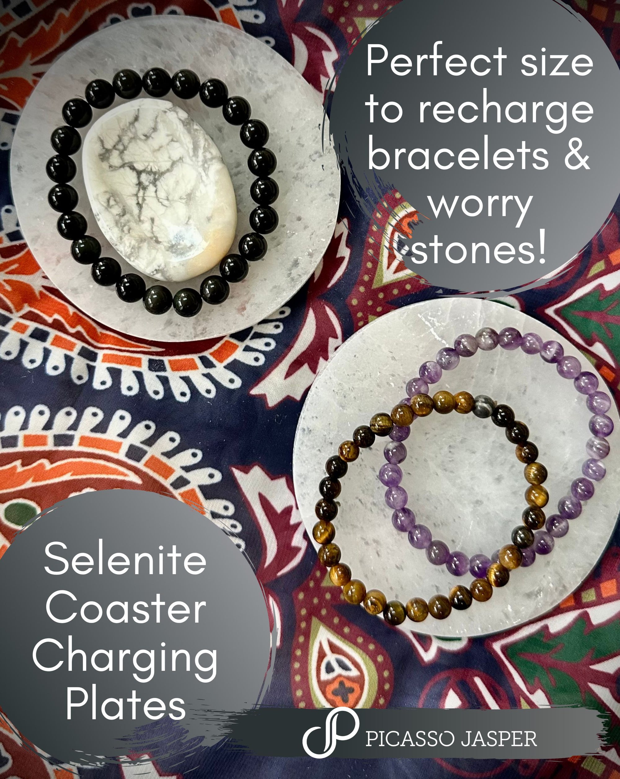 Selenite Charging Plate- Liquid Light