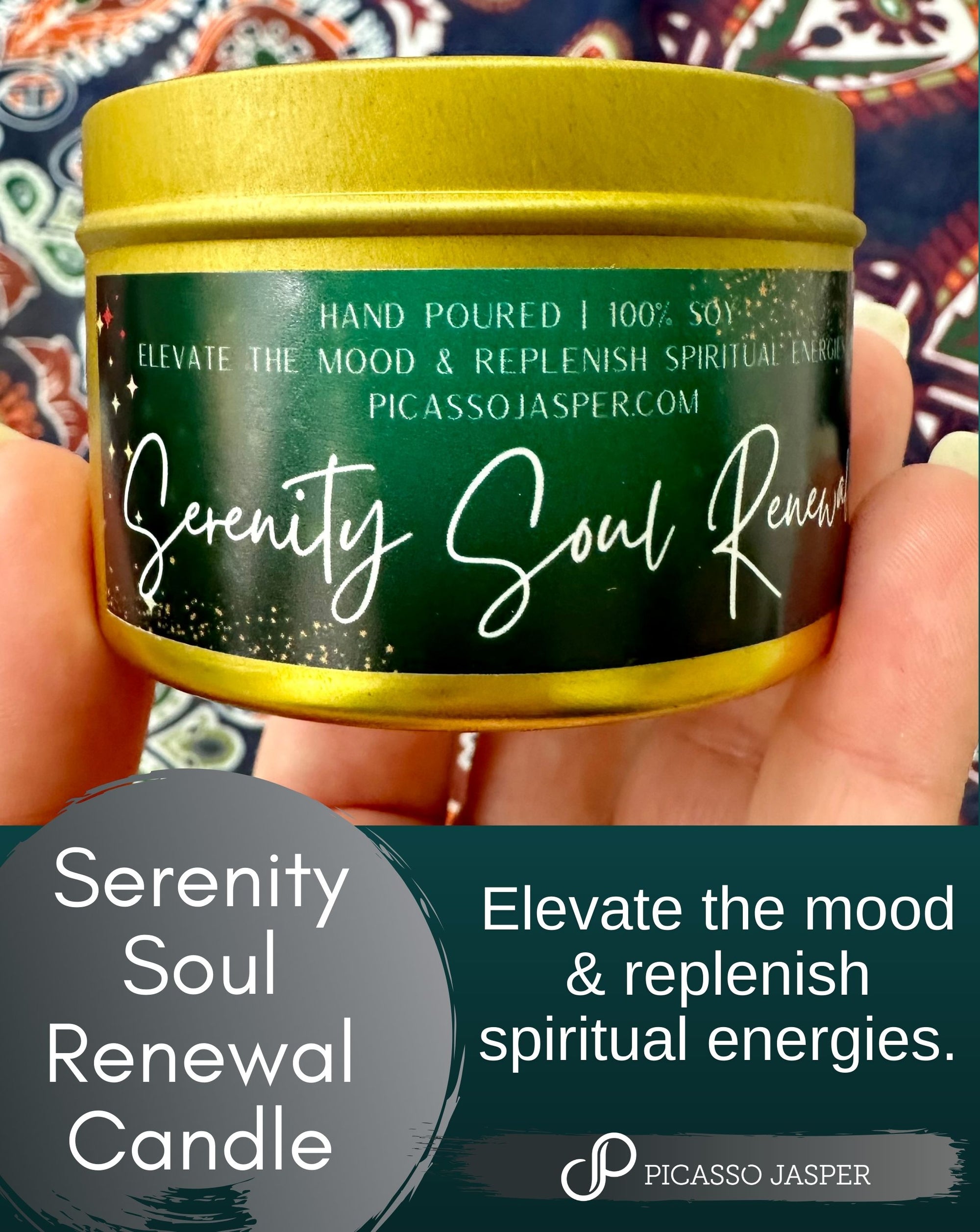 Serenity Soul Renewal Candle- Elevate the Moon & Replenish Spiritual Energies