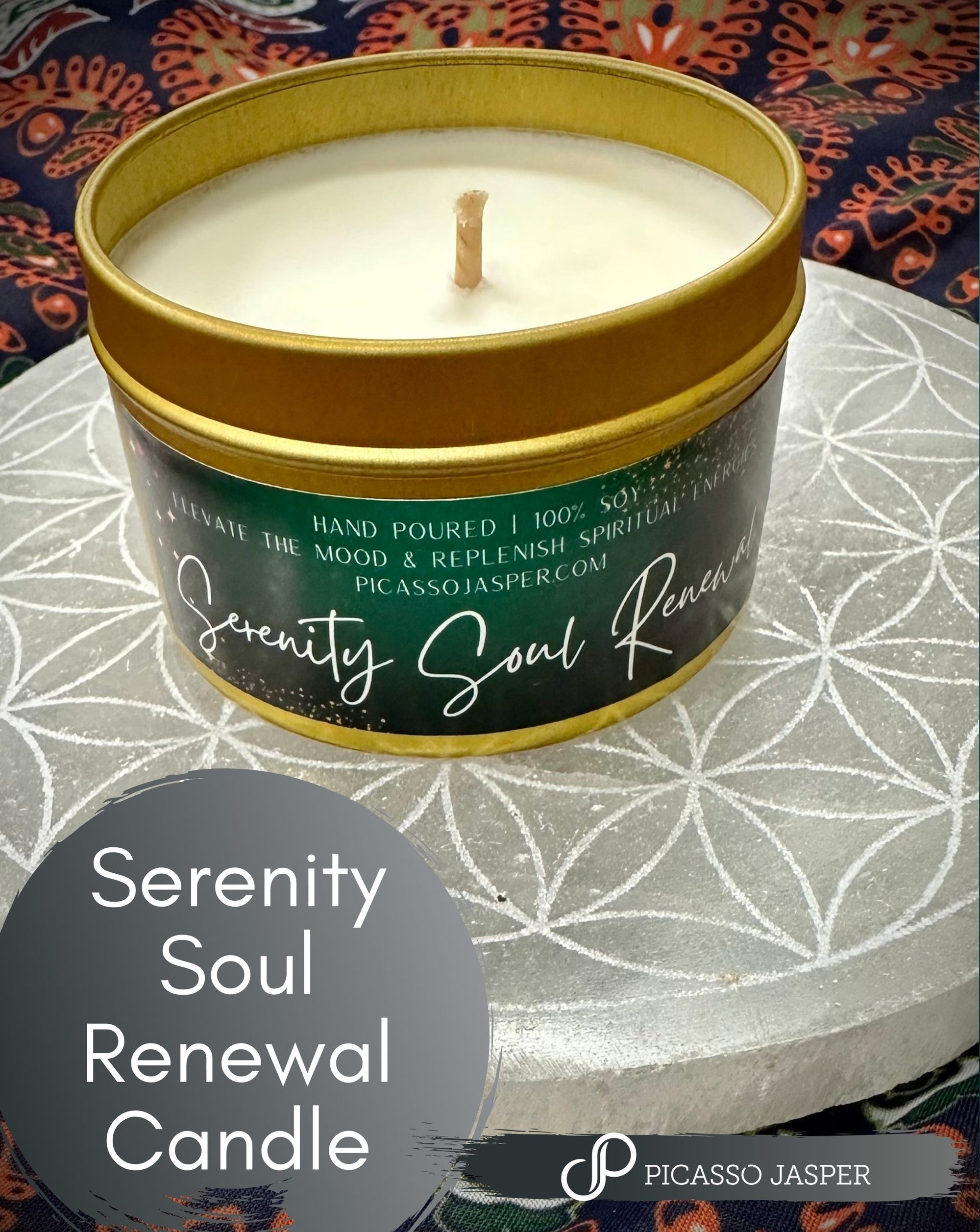 Serenity Soul Renewal Candle- Elevate the Moon & Replenish Spiritual Energies