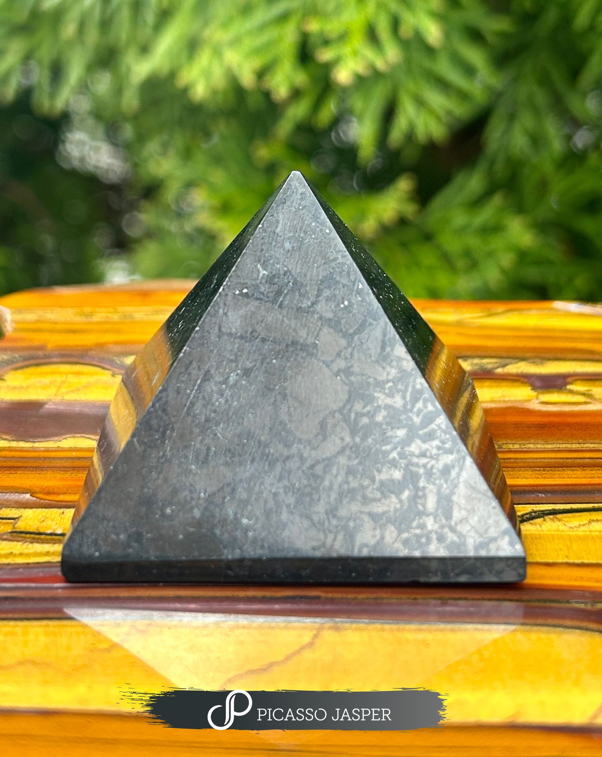 Shungite Pyramid, EMF Protective & Aura Cleanse