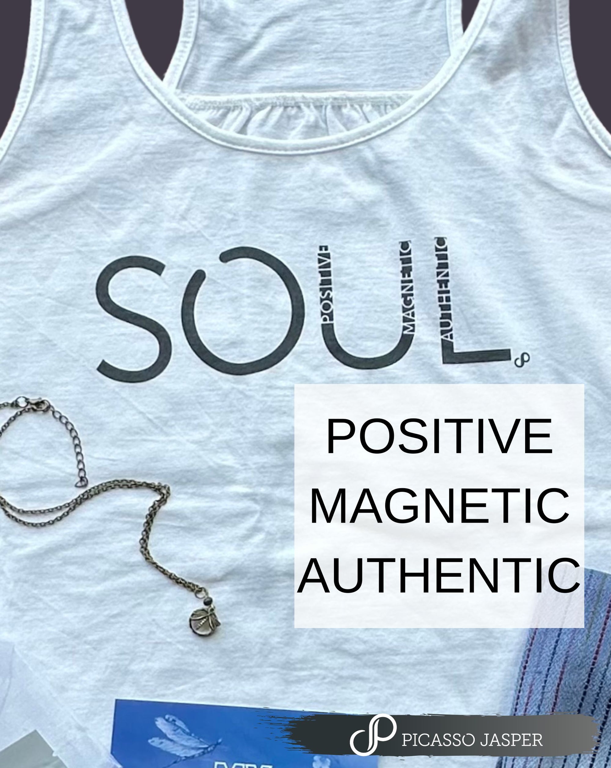 SOUL, Flowy Racerback Tank, Sizes S-4XL