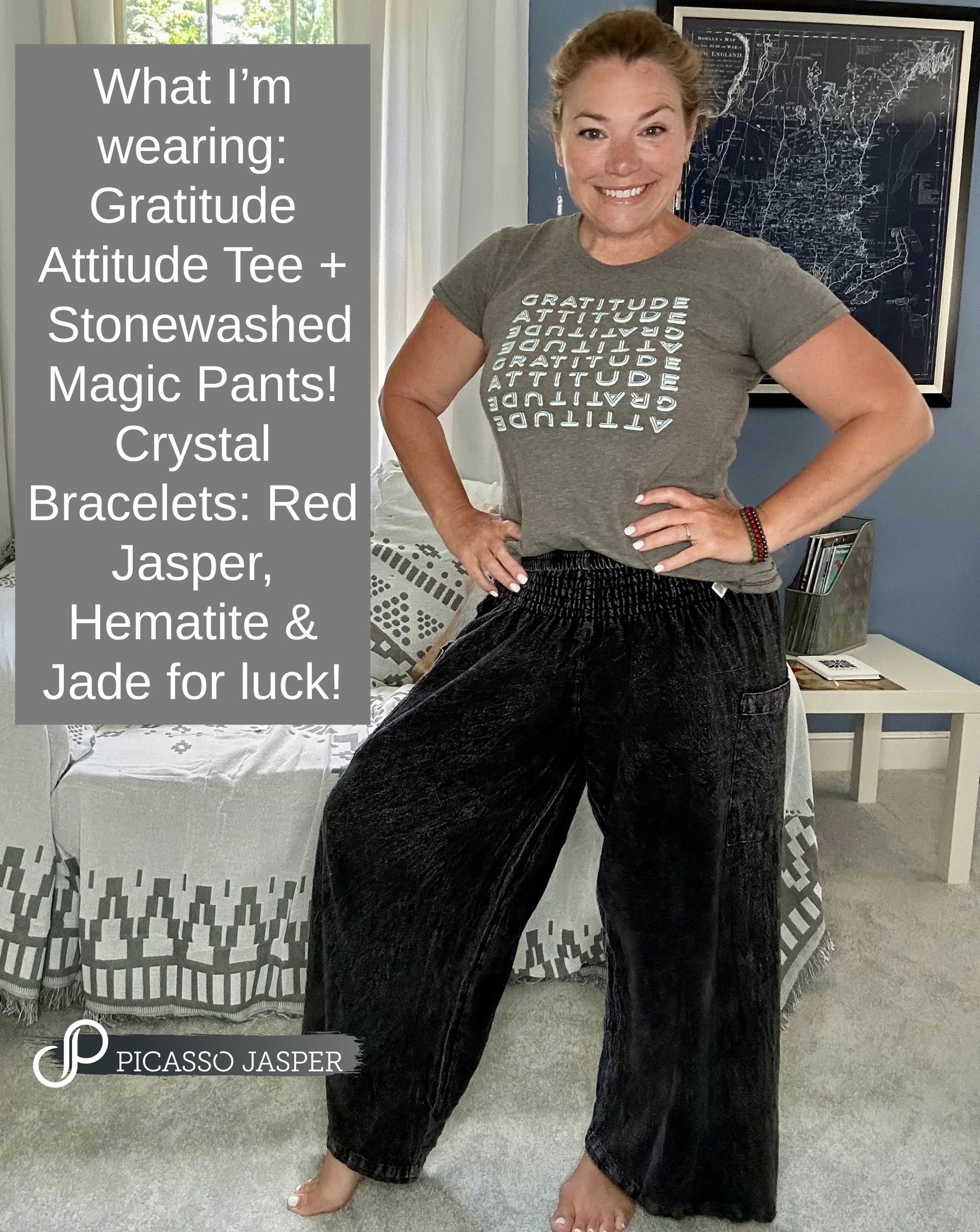 Two Pocket MAGIC, STONEWASHED Cotton Pant