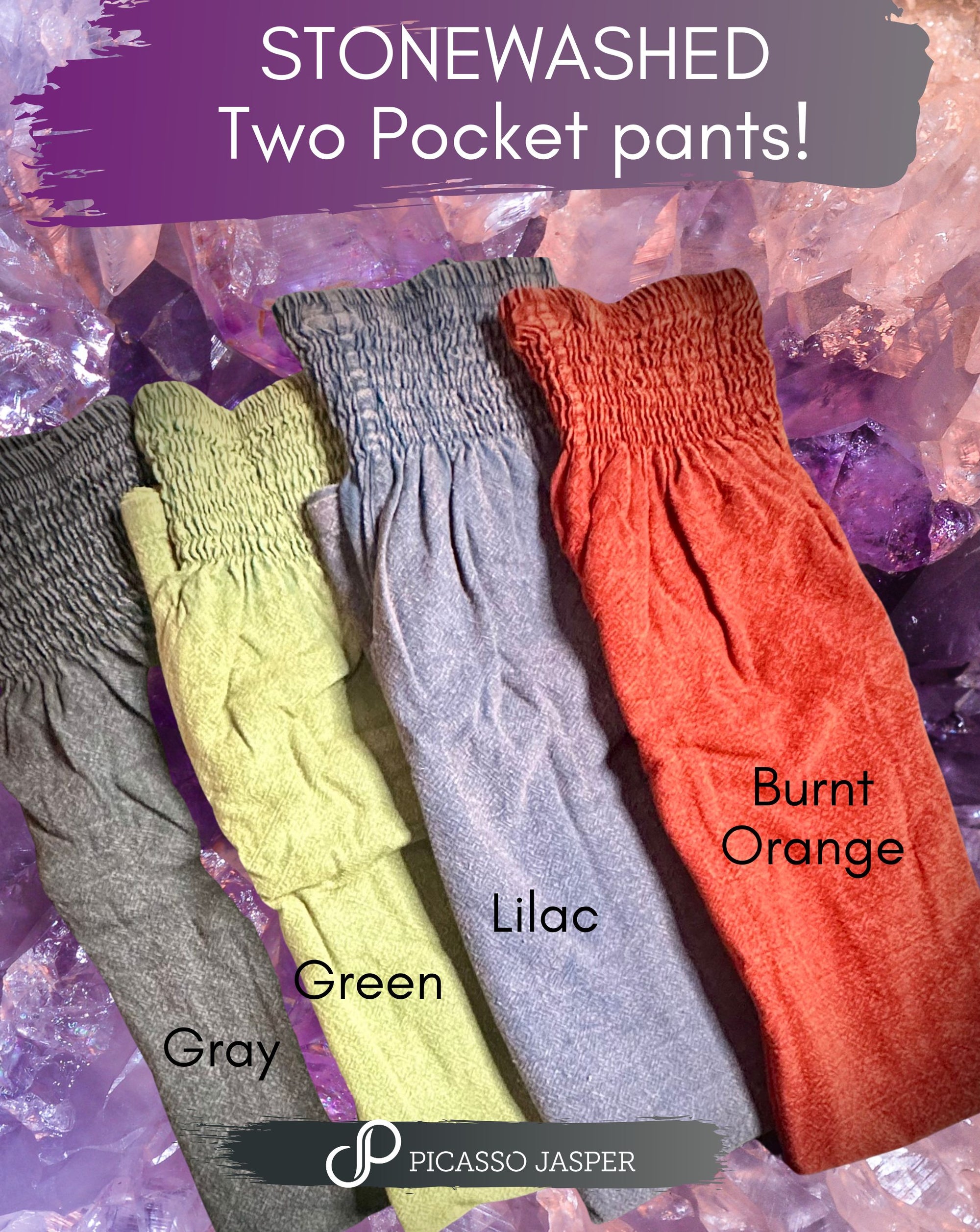 Two Pocket MAGIC, STONEWASHED Cotton Pant