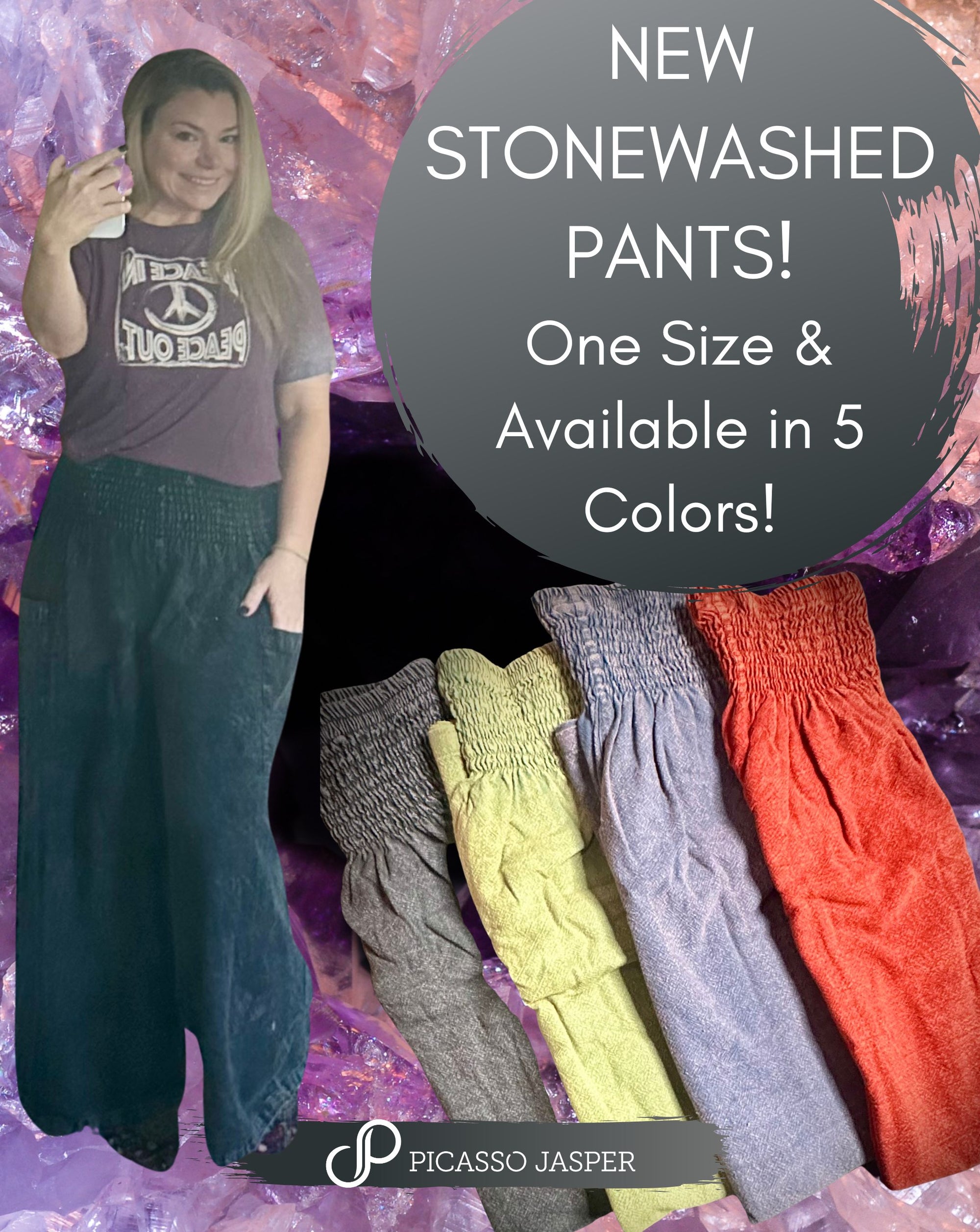 Two Pocket MAGIC, STONEWASHED Cotton Pant
