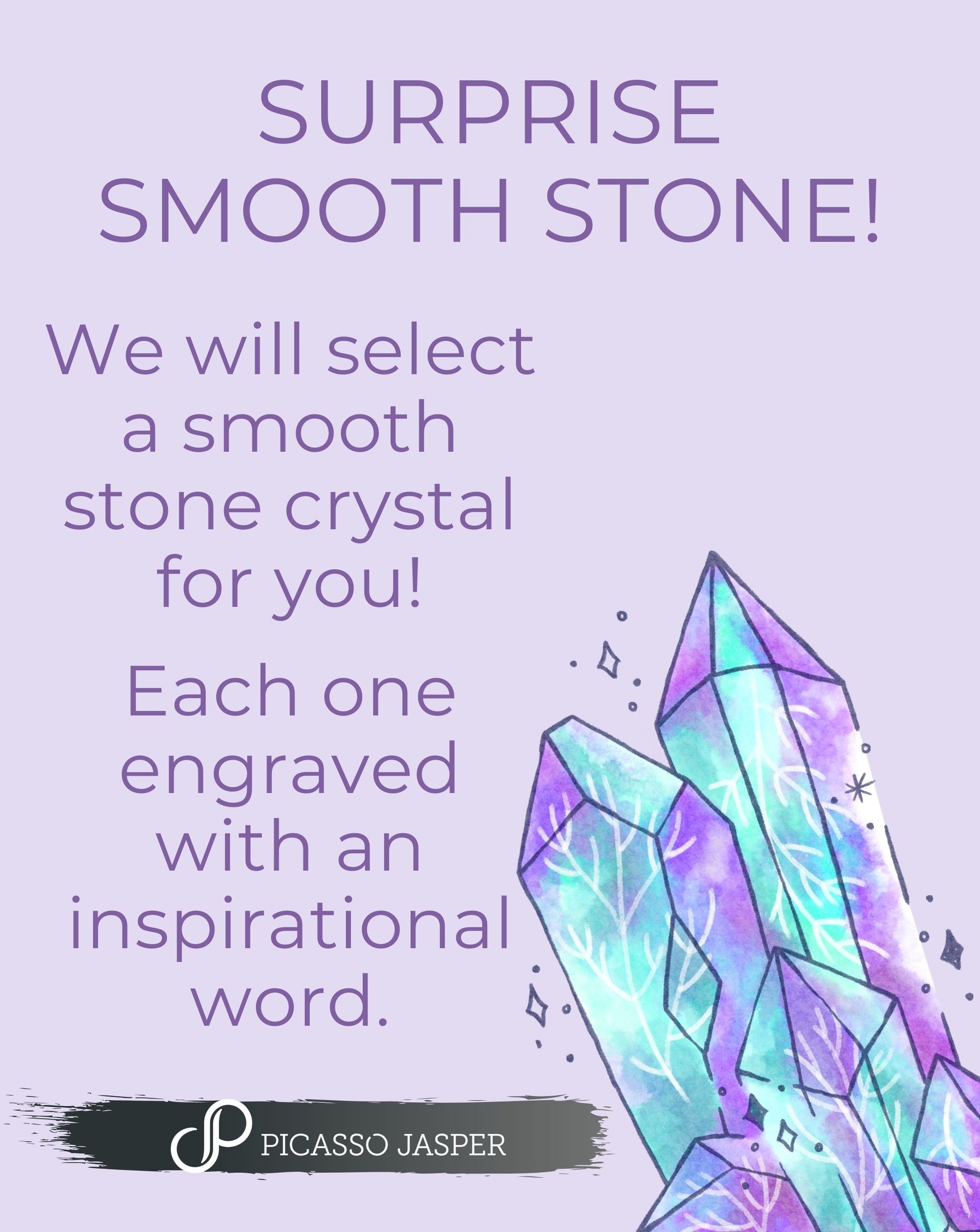 Surprise Word & Crystal Smooth Stone!