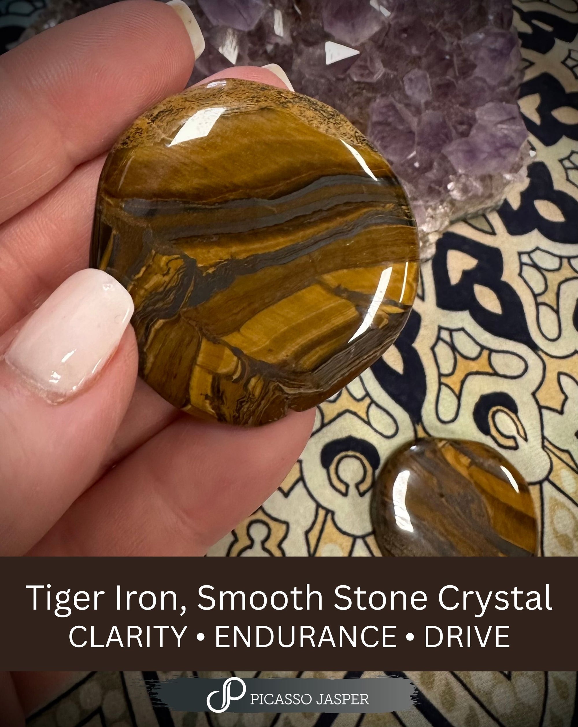 Tiger IRON Smooth Stone: Clarity, Endurance & Drive