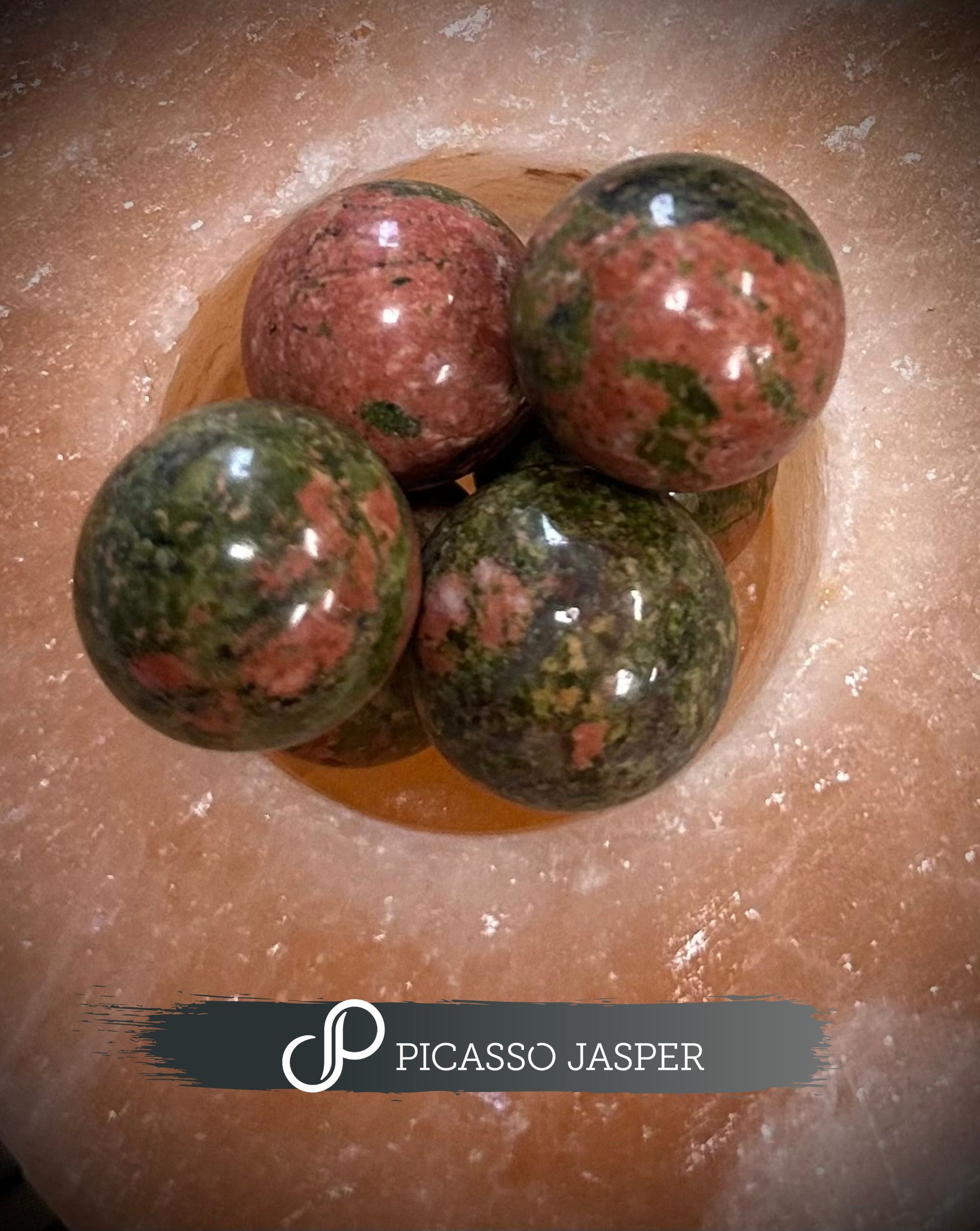 Unakite Sphere Crystal: LOVE • GRATITUDE • PEACE
