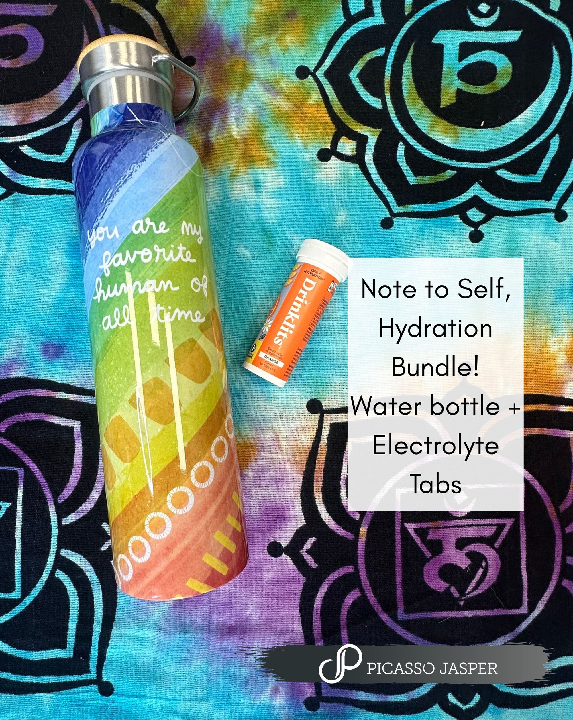 Hydration Bundle: Water Bottle + Electrolyte tabs