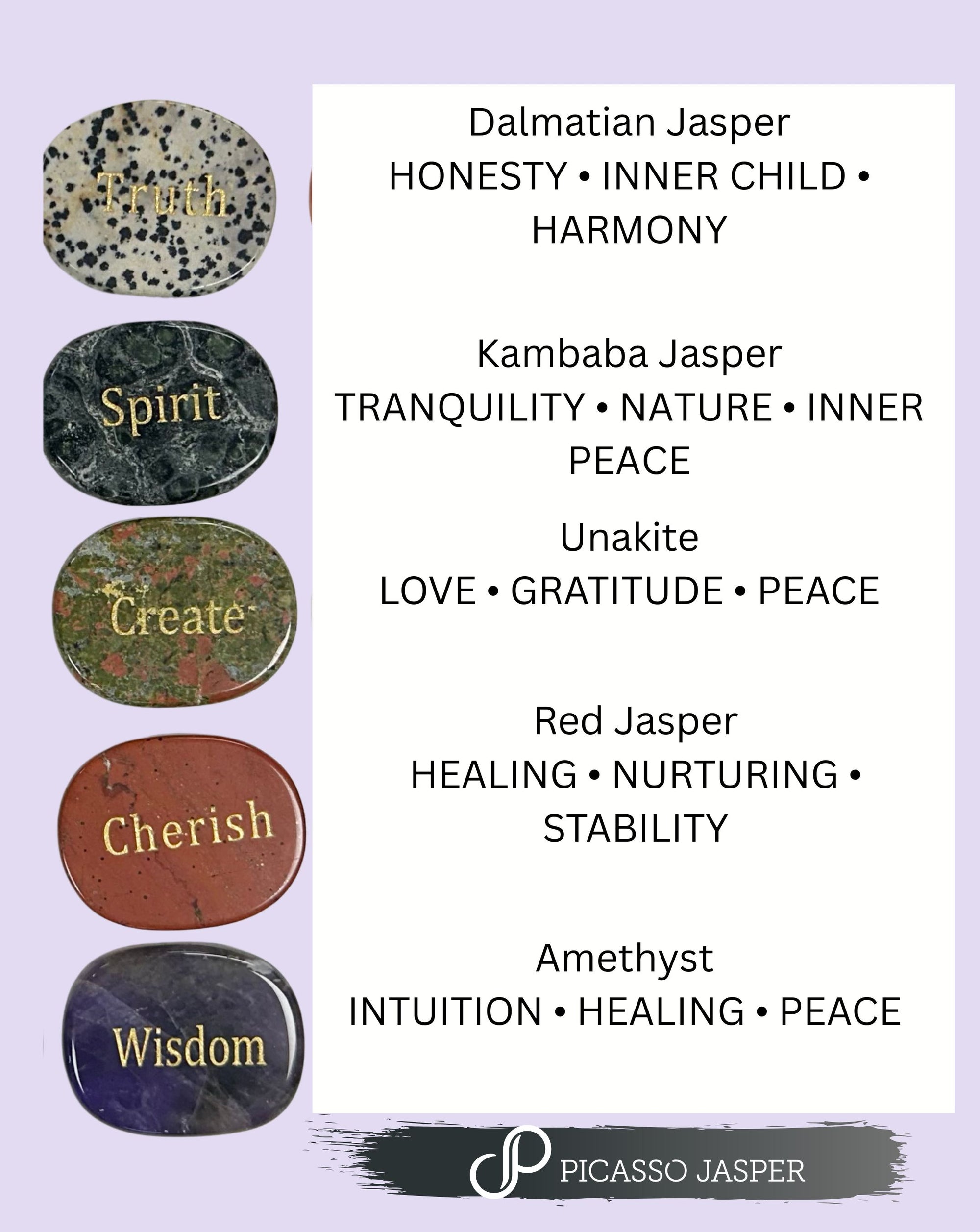 Surprise Word & Crystal Smooth Stone!