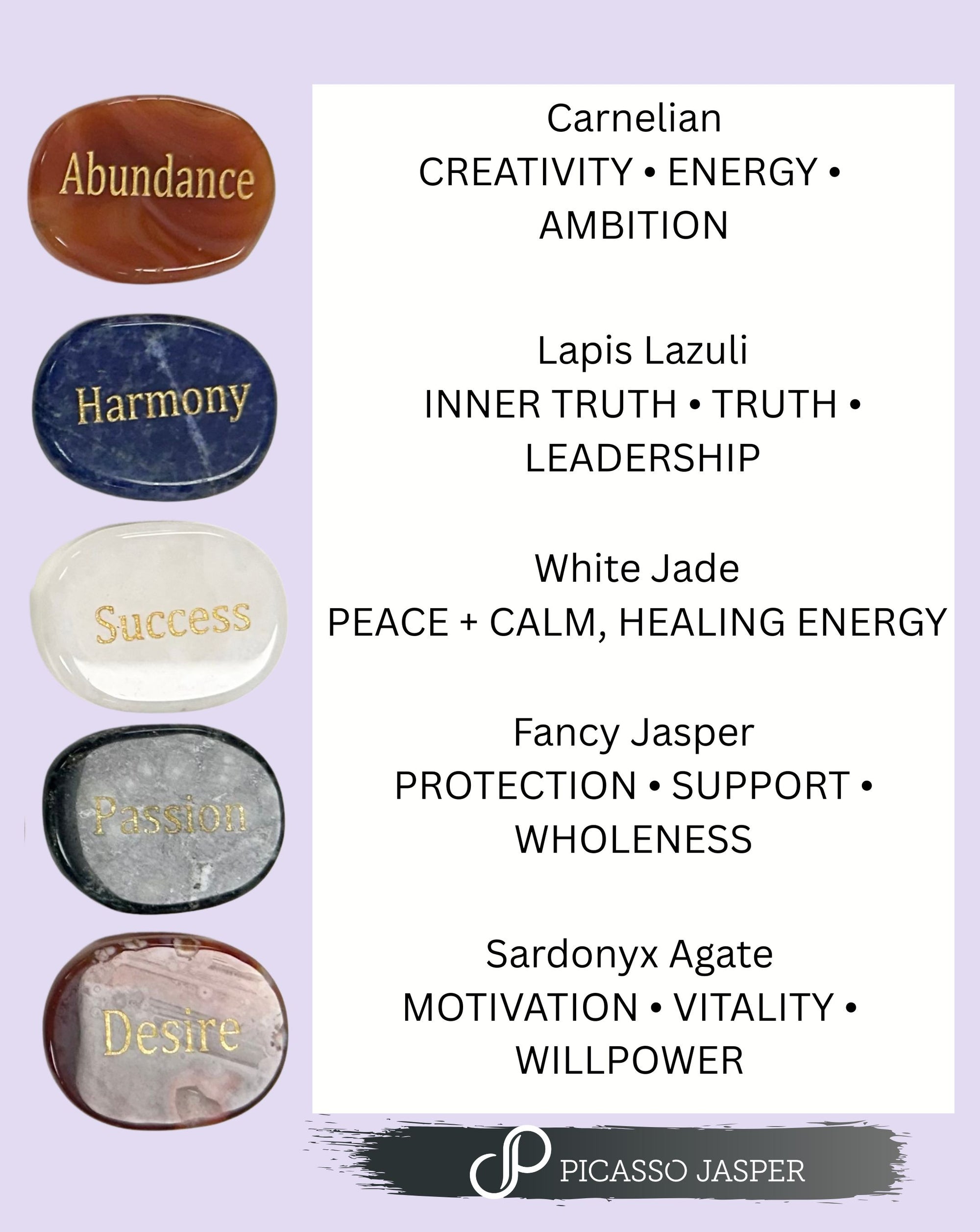 Surprise Word & Crystal Smooth Stone!