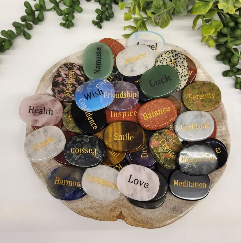 Surprise Word & Crystal Smooth Stone!