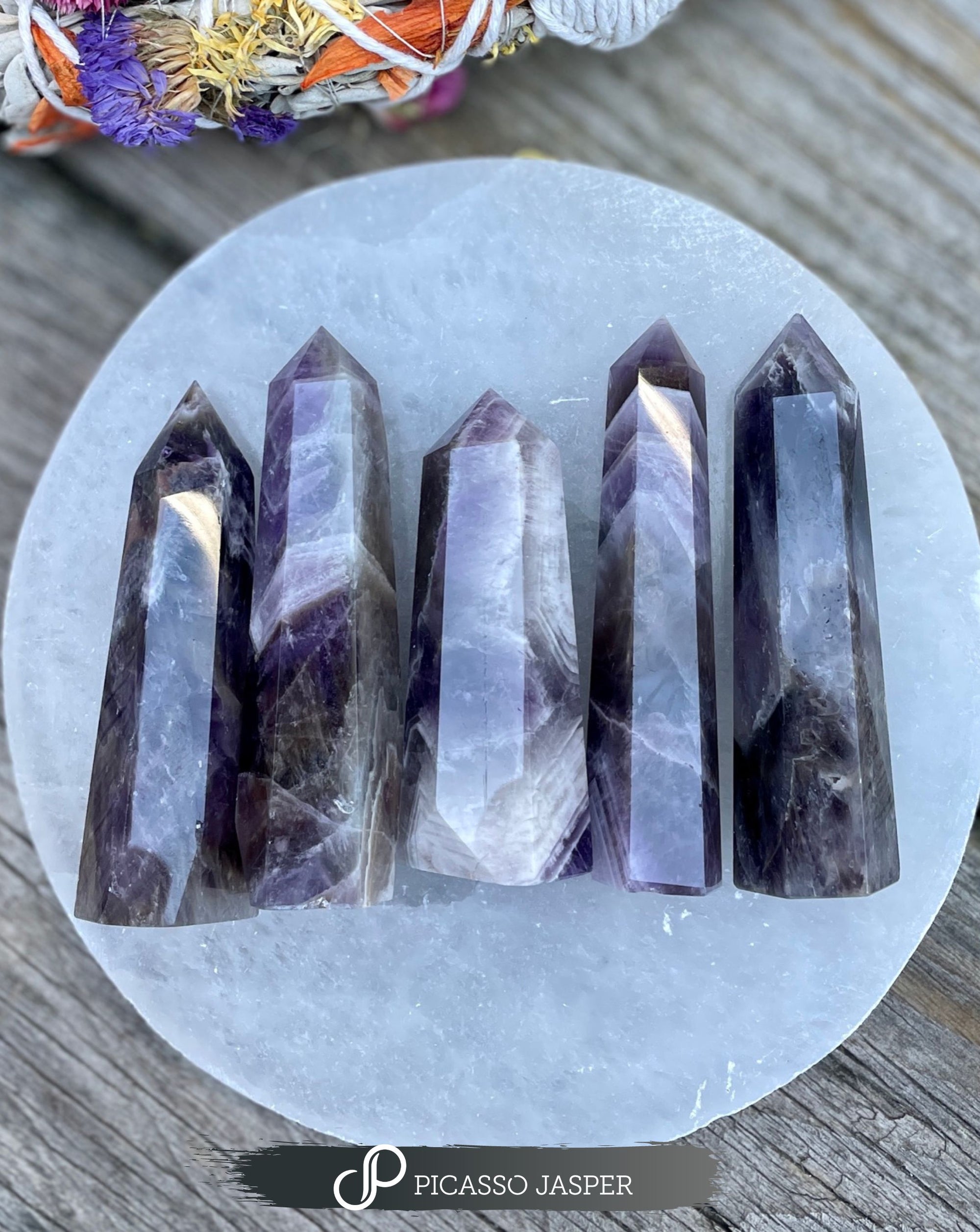 Last One! Amethyst, Intuition + Calm, Crystal Tower